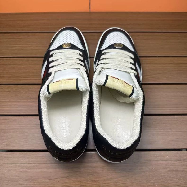 Gucci Gucci Dirty Shoes Black and White Panda-2506 Size US 10.5 / EU 43-44 - 3 Thumbnail