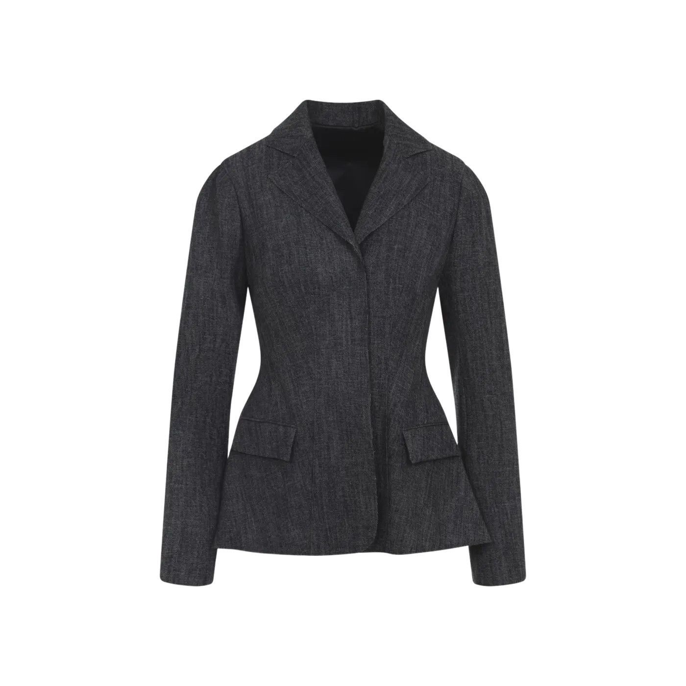 Alberta Ferretti ALBERTA FERRETTI Black Wool Blazer Jacket New & Authentic (W Size S / US 4 / IT 40 - 1 Thumbnail