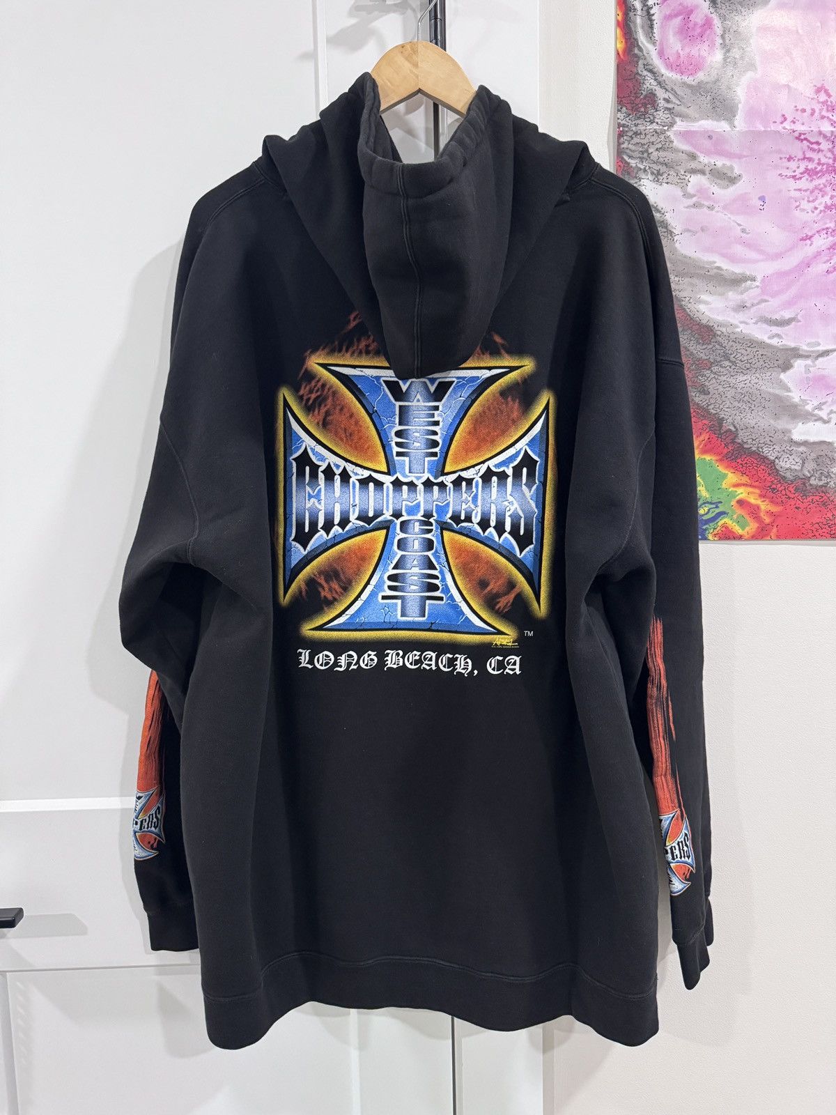 Vintage 2000 West Coast Choppers Hoodie Long Beach, Ca