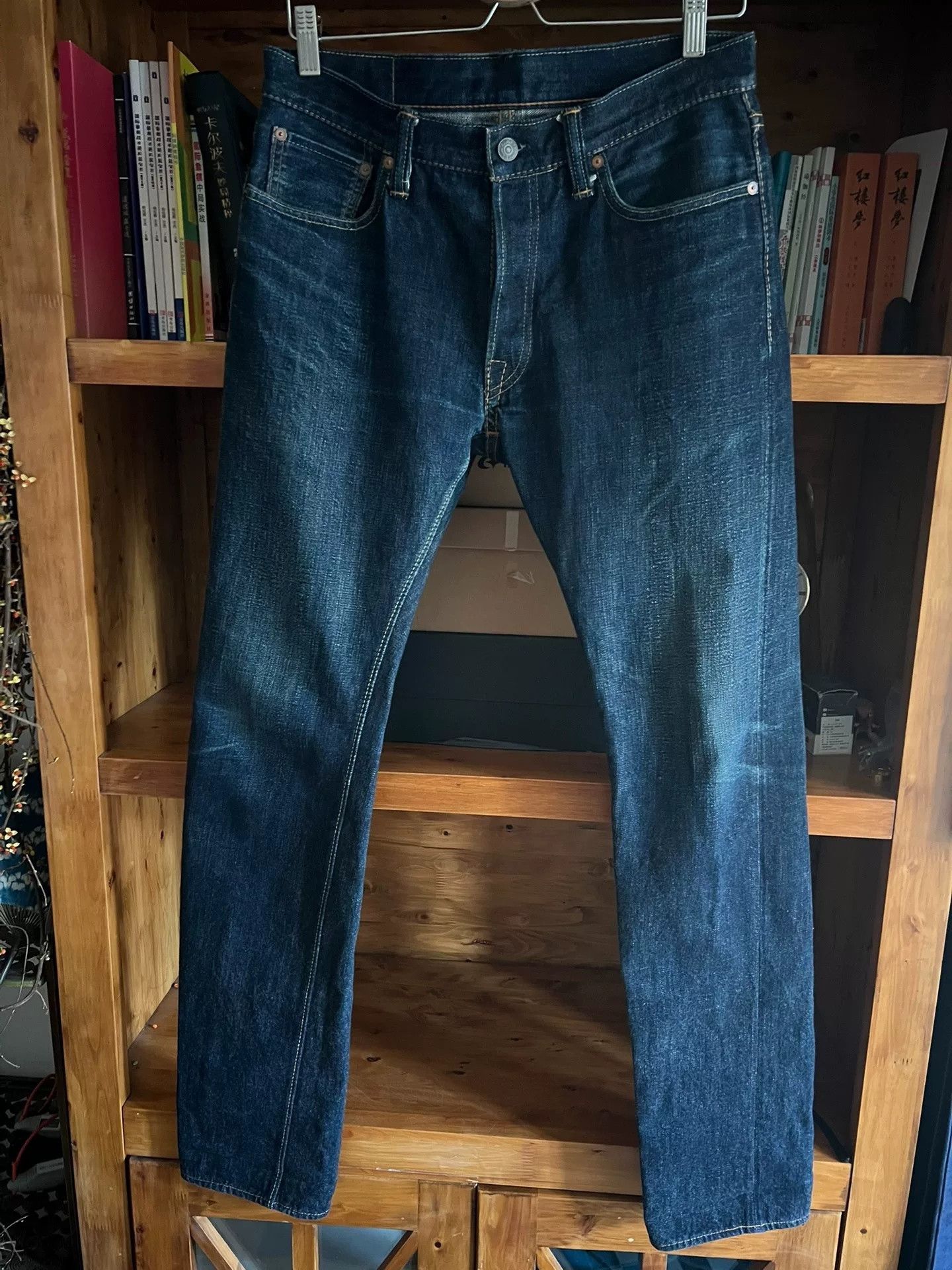 Pure Blue Japan Pure Blue Japan Straight Selvedge Jeans Size US 33 - 1 Thumbnail