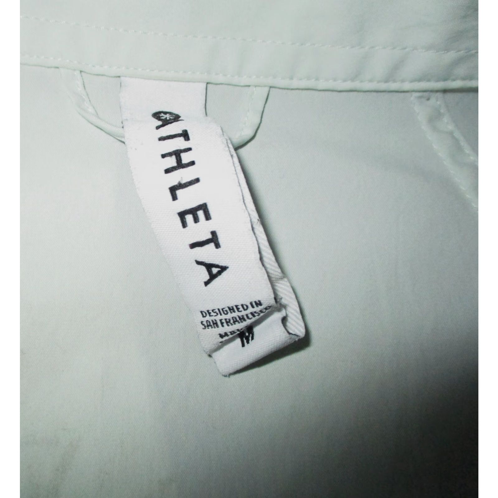 Athleta Athleta Shirt Women Mint Green Long Sleeve Blouse Size M Classic Stretch Polyester Size M / US 6-8 / IT 42-44 - 6 Thumbnail