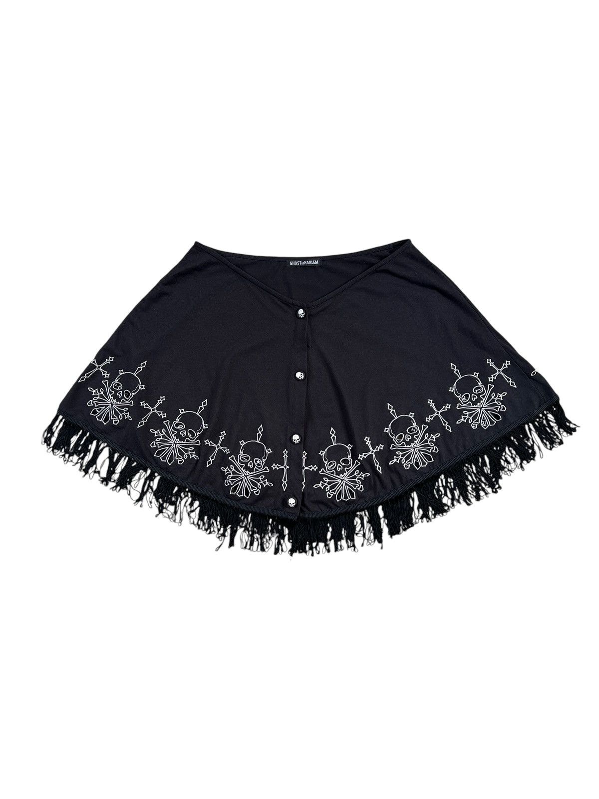 Japanese Brand × Seditionaries Ghost Of Harlem 🇯🇵 Cross Skulls Embroidered Cloak Size US S / EU 44-46 / 1 - 4 Thumbnail