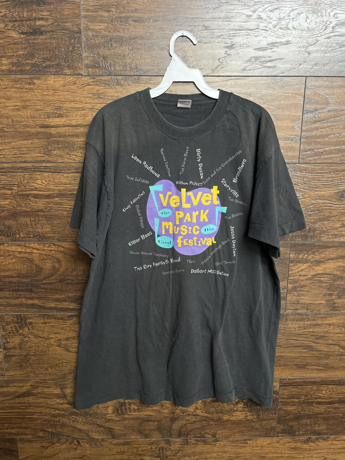 Fruit Of The Loom VTG The Big Cool 1995 T-shirt Velvet Park Music Festival XL Size US XL / EU 56 / 4 - 1 Thumbnail
