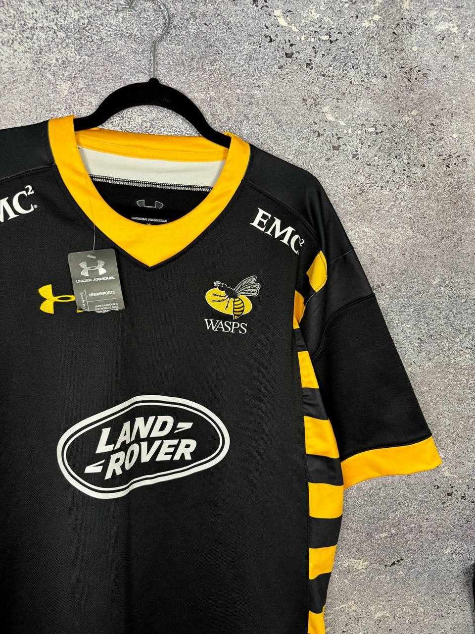 Under Armour Wasps Rugby Shirt XL Home 2015/16 Under Armour Jersey Size US XL / EU 56 / 4 - 2 Thumbnail