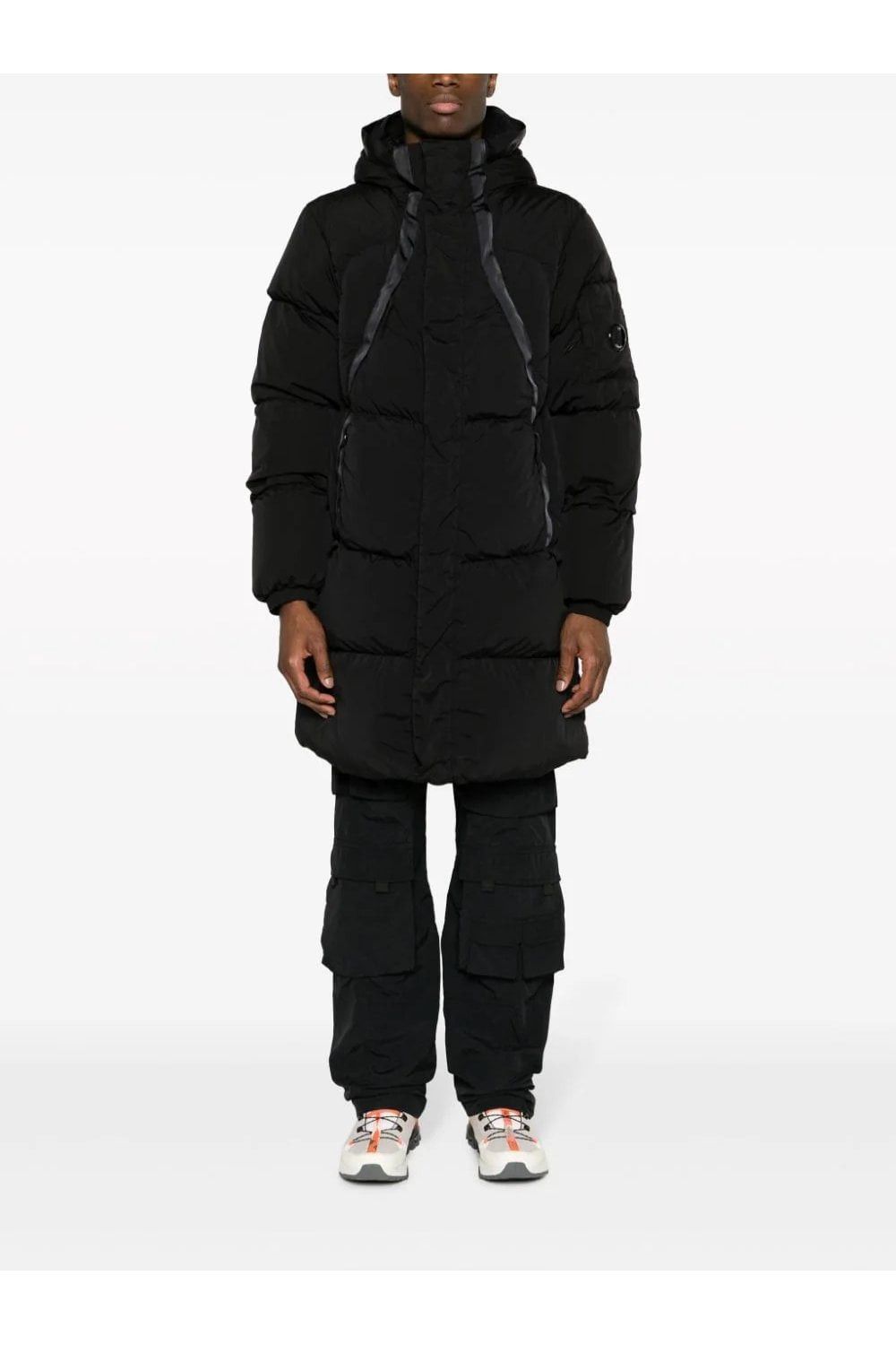 C.P. Company o1y1224 Hooded Coat in Black Size US M / EU 48-50 / 2 - 2 Thumbnail