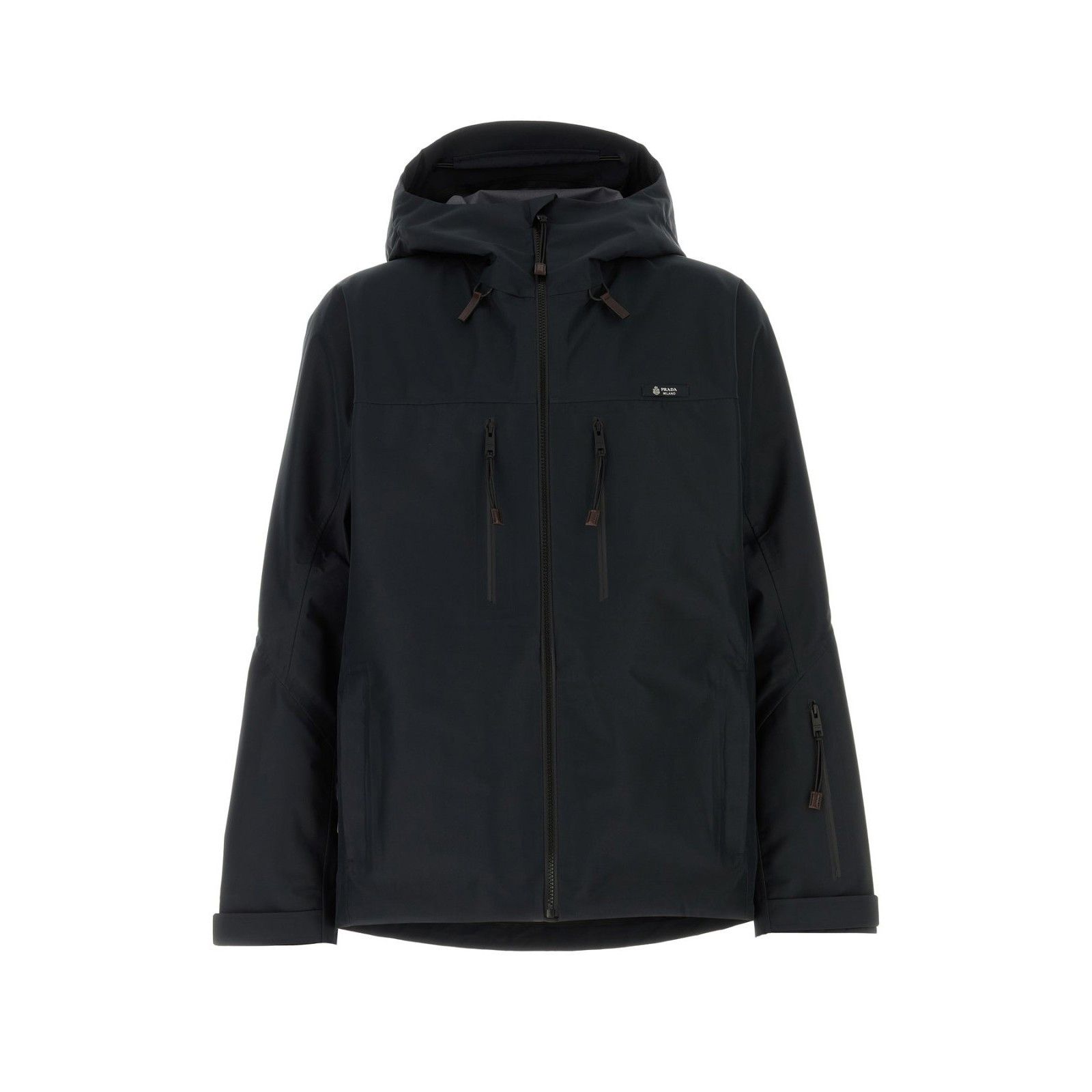 PRADA Black Polyester Windbreaker Jacket New & Authentic (Me