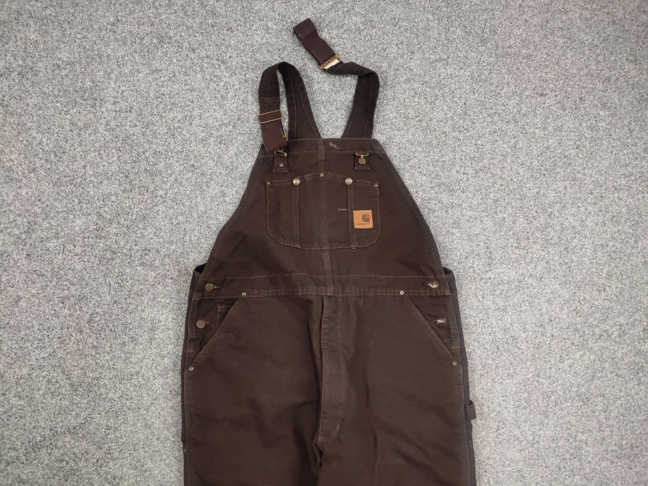 Carhartt Vintage Carhartt Baggy double knee Work canvas overalls USA Size US 36 / EU 52 - 4 Thumbnail