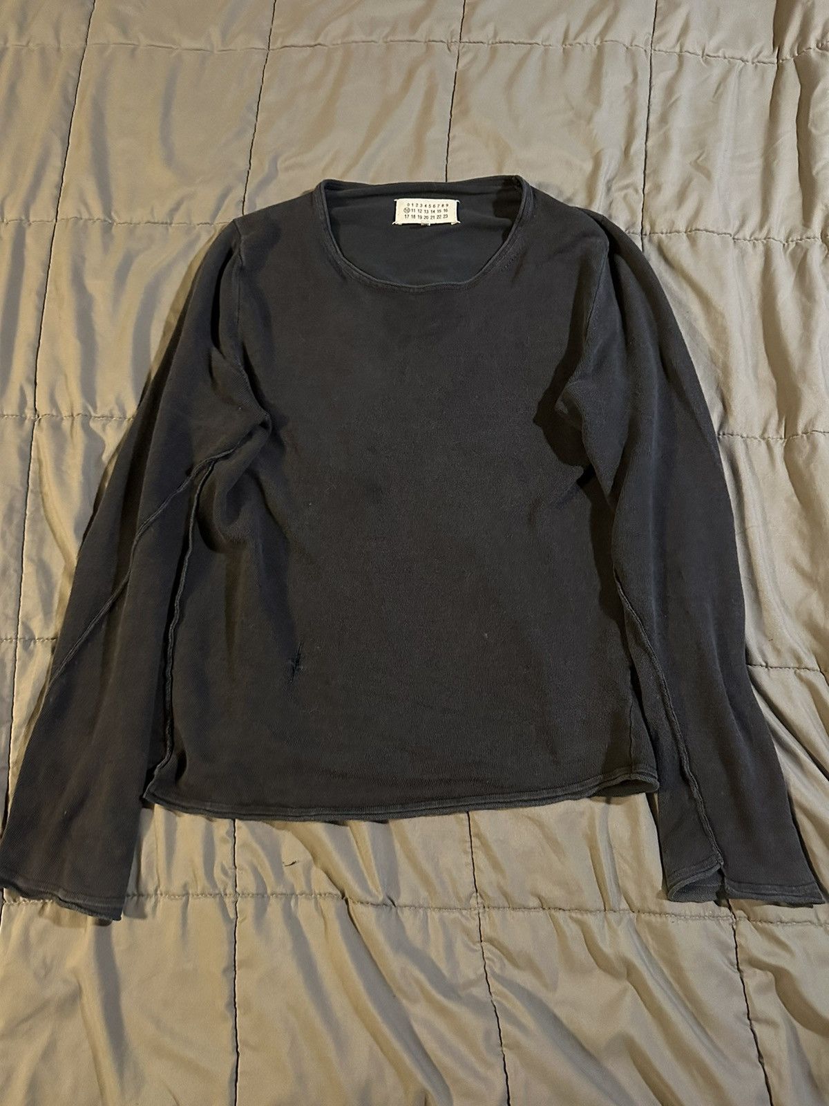 image of Maison Margiela Long Sleeve in Black, Men's (Size Small)