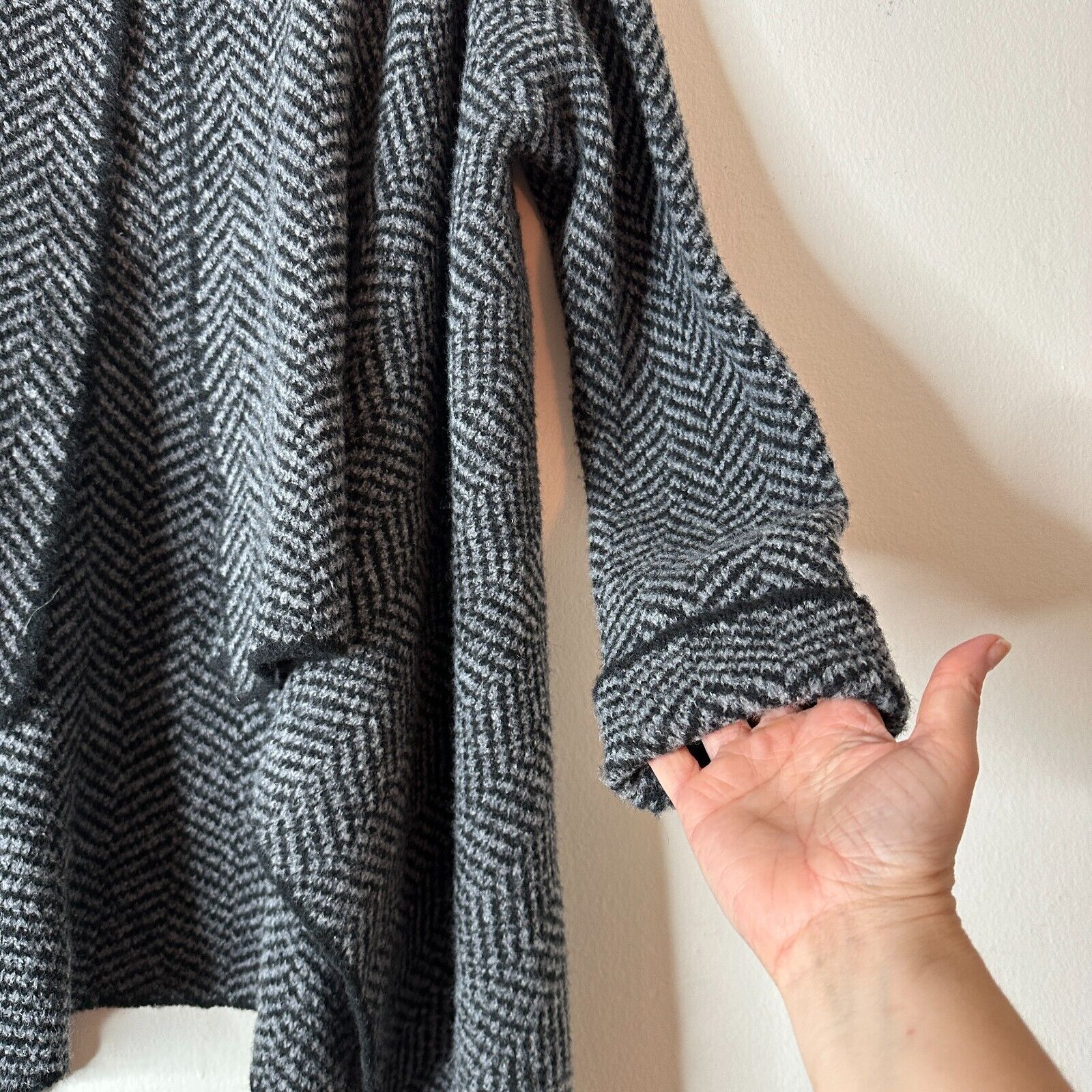 Other Cocogio Herringbone Waterfall Cardigan Asymmetrical Hem L Size L / US 10 / IT 46 - 5 Thumbnail
