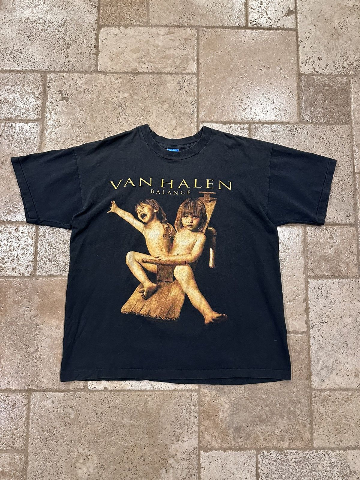 Vintage Van Halen 1995 Twins Balance Tour Band T-Shirt