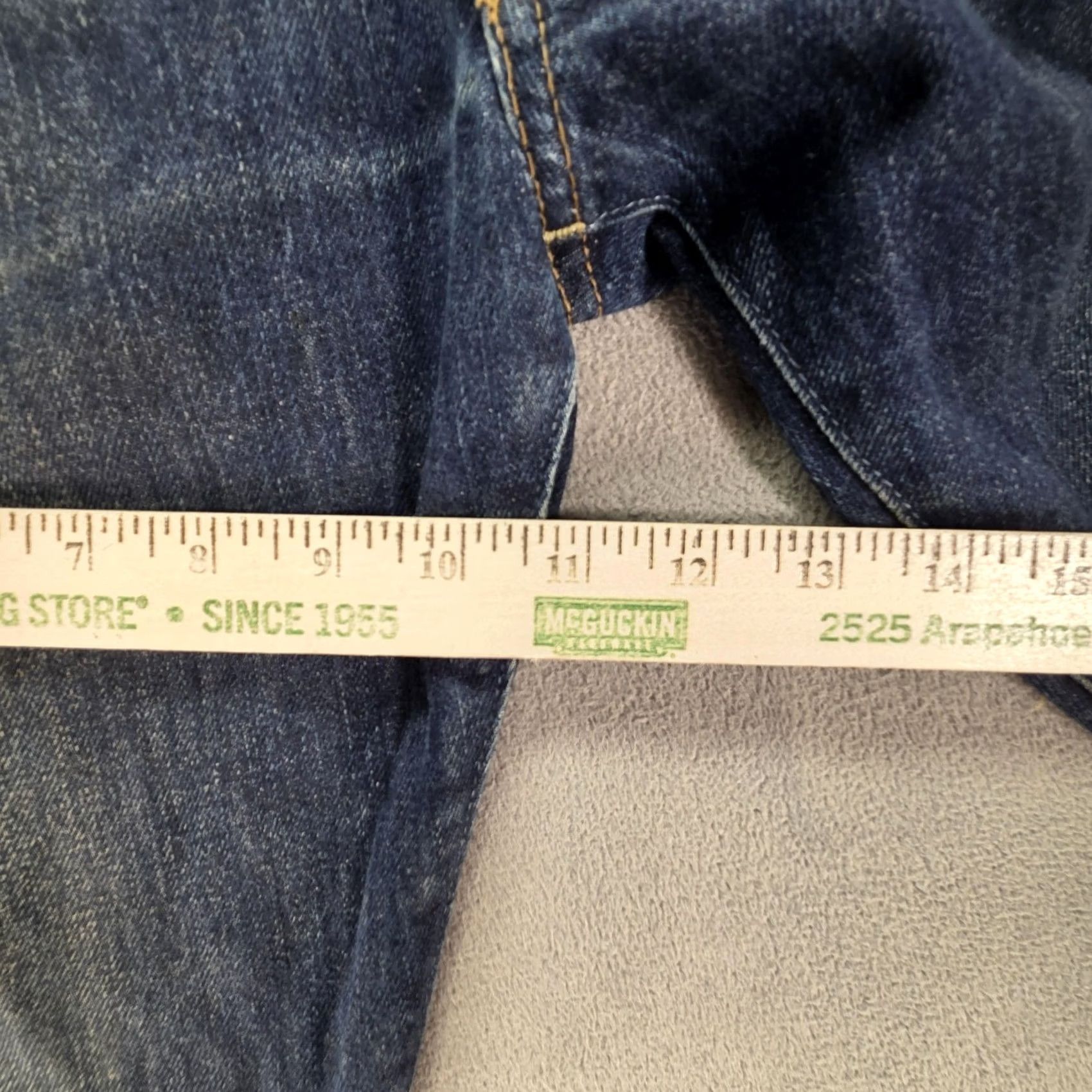 Polo Ralph Lauren Polo Ralph Lauren Jeans Mens 33x32 Blue Med Wash Slim Straight Denim Pocket Logo Distressed Wintry? Size US XS / EU 42 / 0 - 6 Thumbnail