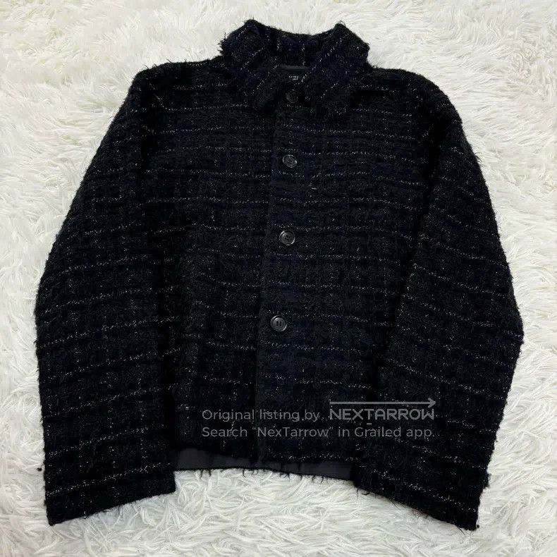 Comme des Garcons Comme Des Garcons Black Tweed Jacket Size S / US 4 / IT 40 - 6 Thumbnail