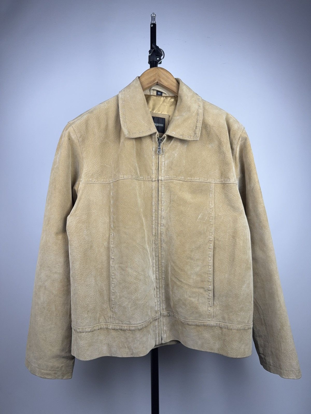 Vintage Vintage 90s Avant Garde Leather Biker MOTO Y2K Jacket Size US M / EU 48-50 / 2 - 1 Thumbnail