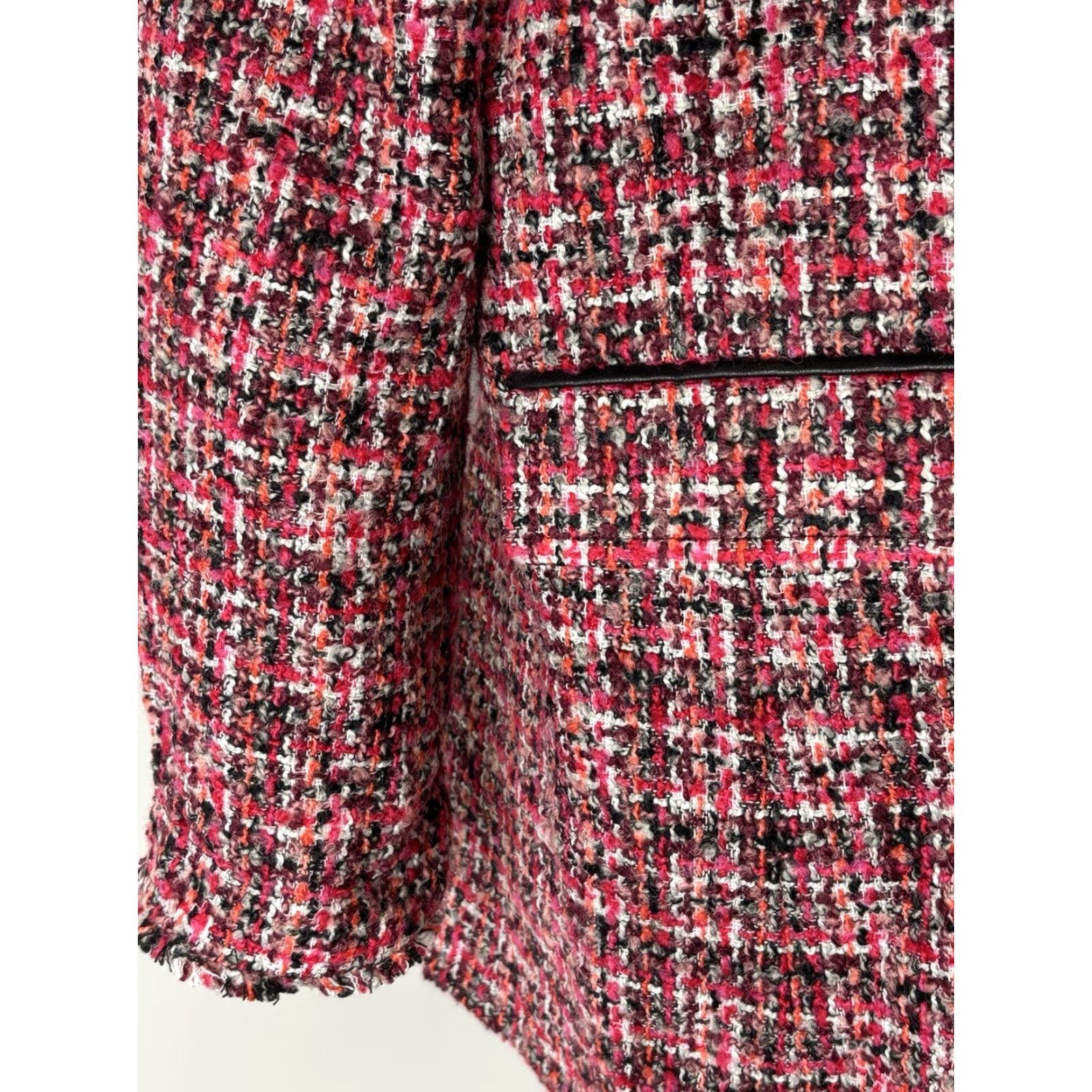 Talbots Talbots Pinewood Tweed Coat Sz 12 Multicolor Lined Fringe Academia Classic Womens Size XL / US 12-14 / IT 48-50 - 6 Thumbnail