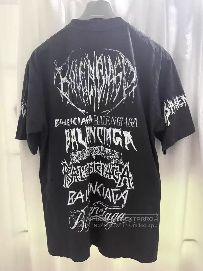 Balenciaga Balenciaga Black Dragon Year Graffiti Short Sleeve Size US XS / EU 42 / 0 - 2 Thumbnail
