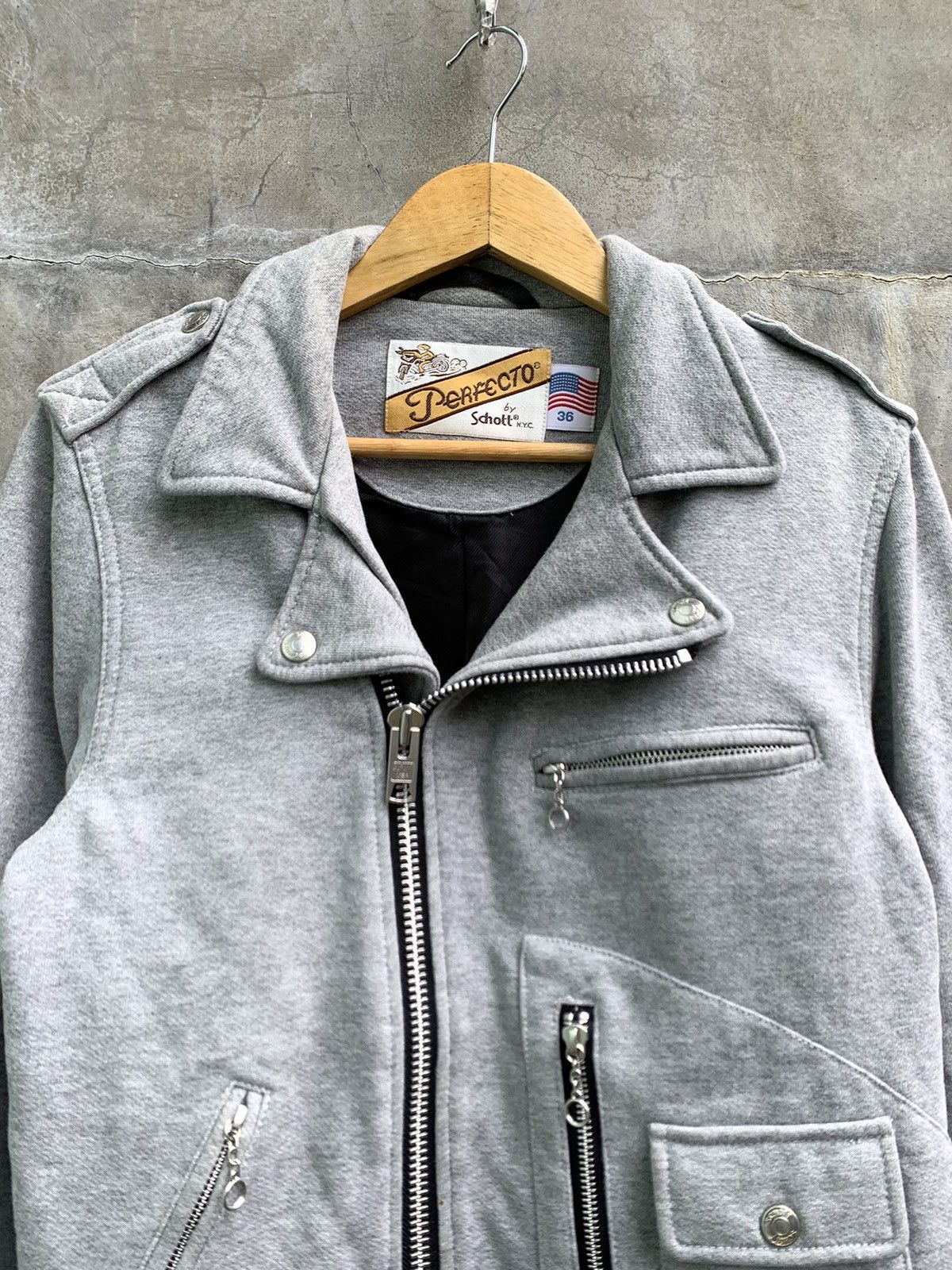 Schott Cotton Biker Jacket Size US S / EU 44-46 / 1 - 5 Thumbnail