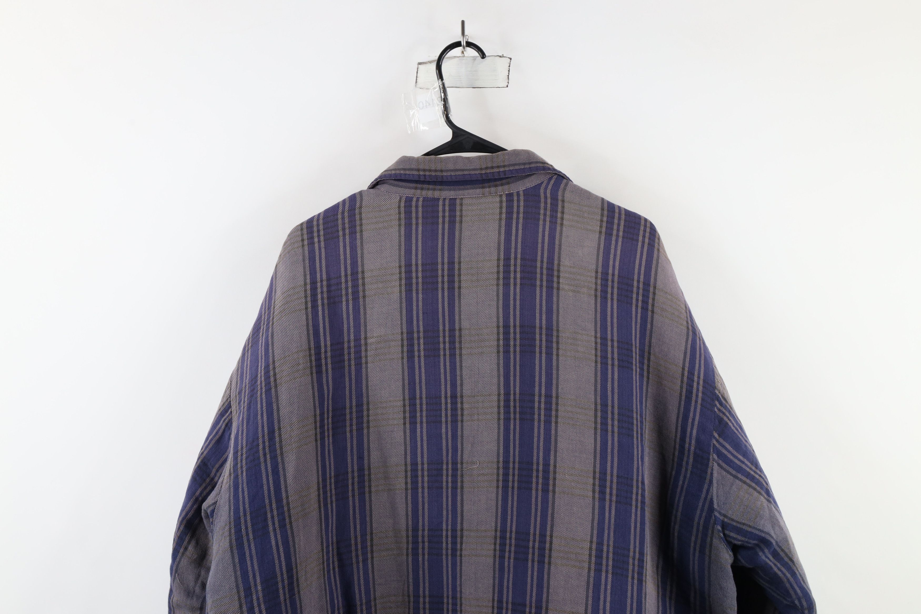 Vintage Vintage 90s Streetwear Quilted Flannel Button Shirt Jacket Size US XL / EU 56 / 4 - 12 Thumbnail