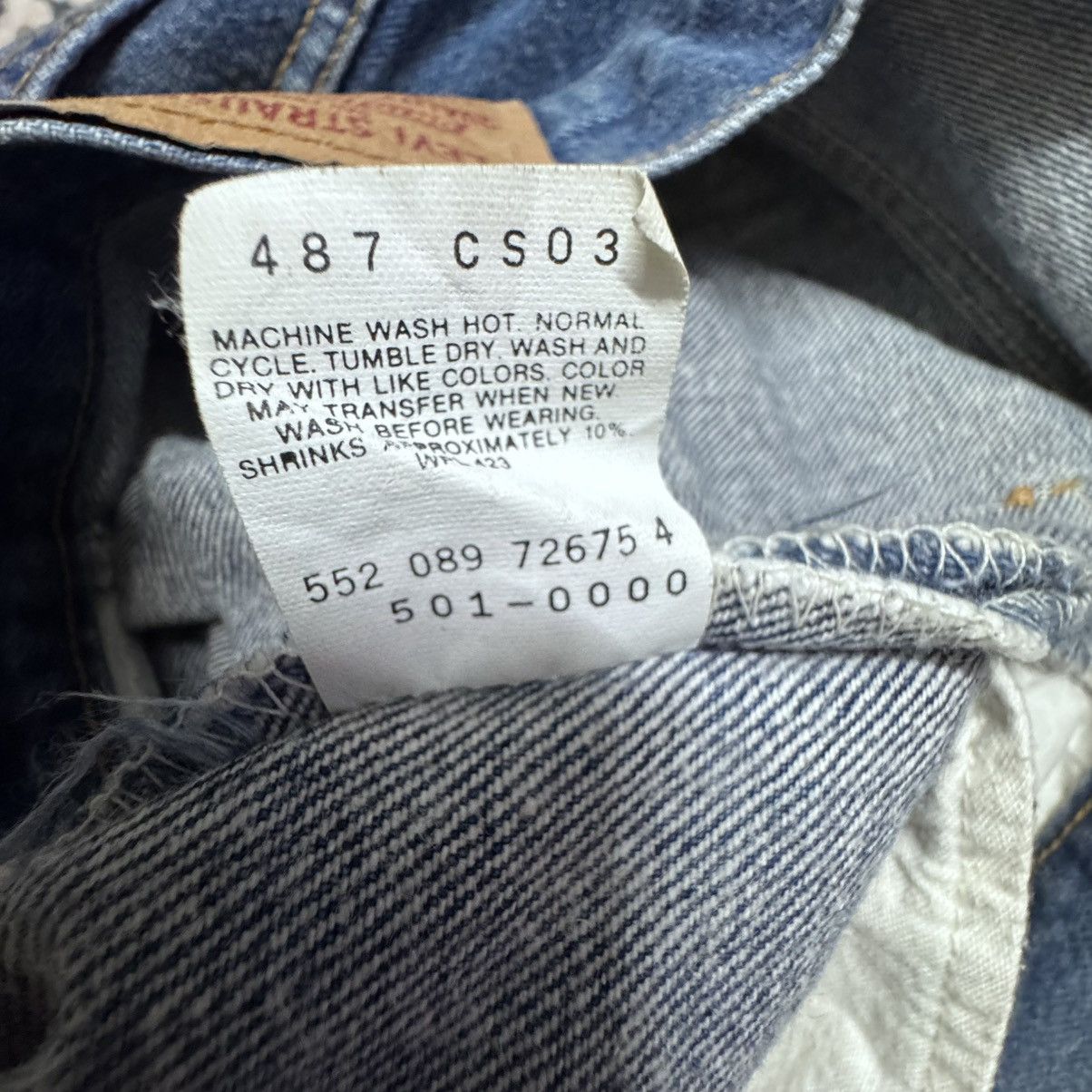 Levi's Vintage 90s Levis 501xx Dark Blue Denim Jeans Size US 29 - 20 Thumbnail