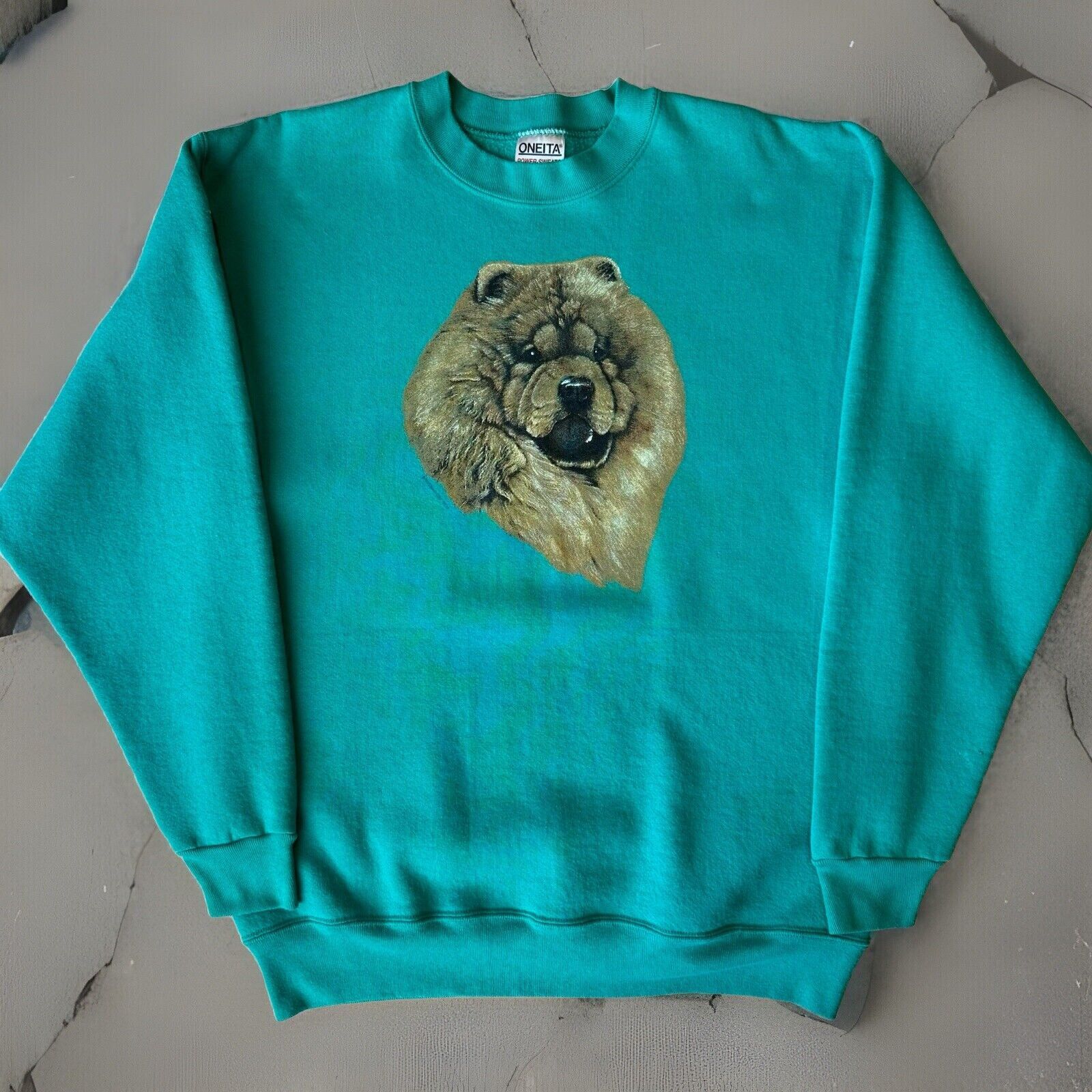 Vintage Vintage Chow Chow Dog Sweatshirt XL Green Fleece Pullover Size US XL / EU 56 / 4 - 1 Thumbnail