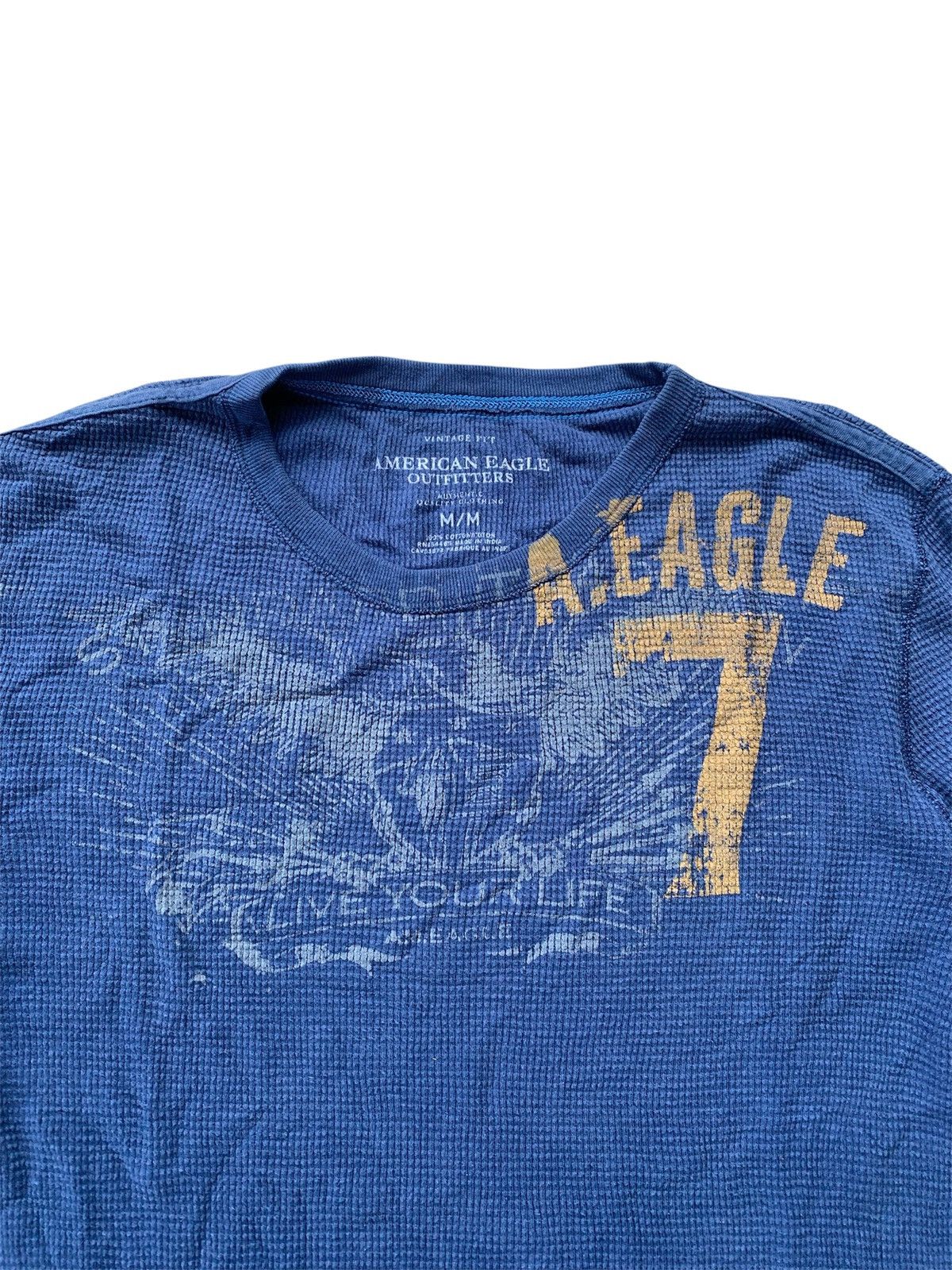 American Eagle Outfitters Number 7 American Eagle Vintage fit Disstressed Long Sleeve Size US M / EU 48-50 / 2 - 5 Thumbnail