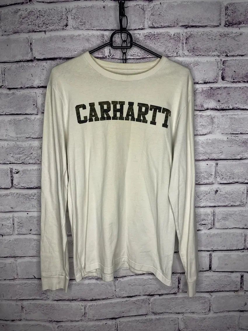 Carhartt Men's vintage long sleeve T-shirt Carhartt camo logo Size US M / EU 48-50 / 2 - 1 Thumbnail