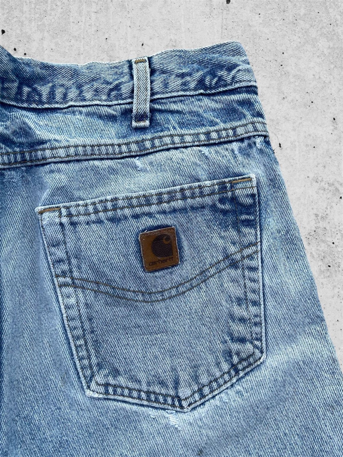 Carhartt 🔥 Carhartt Vintage Distressed Denim W33🔥 Size US 33 - 13 Thumbnail