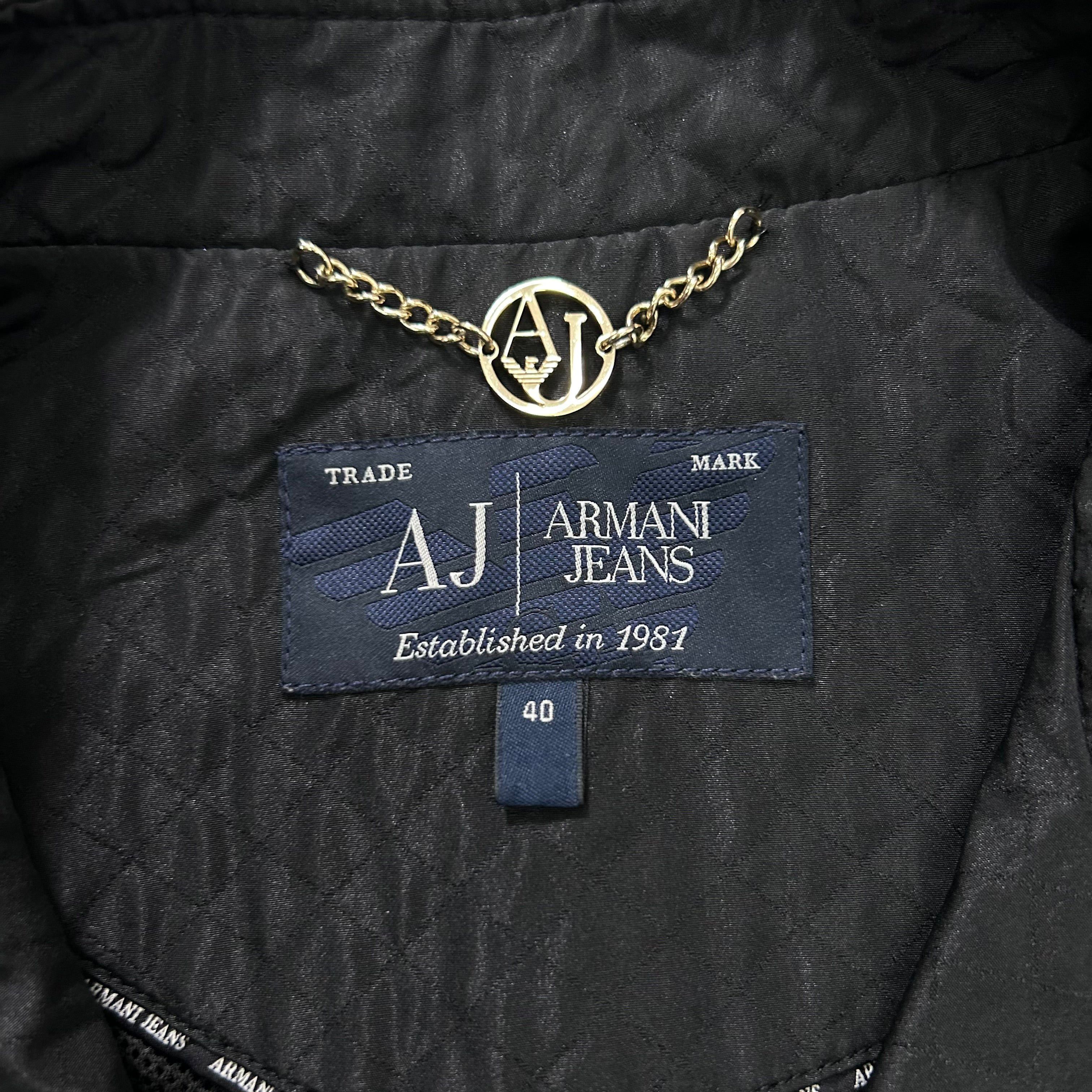 Armani Armani Jeans Black Nylon Light Jacket Size US S / EU 44-46 / 1 - 5 Thumbnail