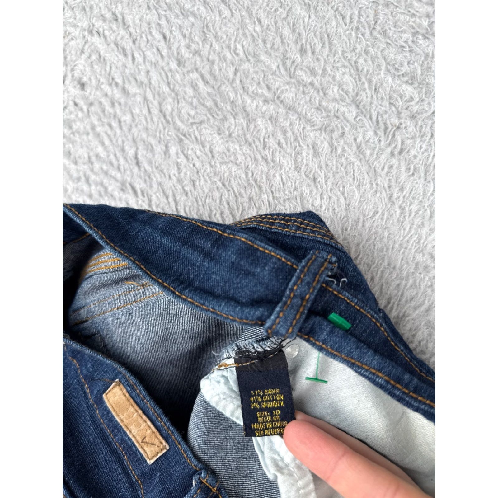 Vintage Victoria Jeans Womens Jeans Bootcut Mid Rise Blue Denim 31x28 10 Cotton Blend 5-Pocket Design Stretch Womens Size 32" / US 10 / IT 46 - 7 Thumbnail
