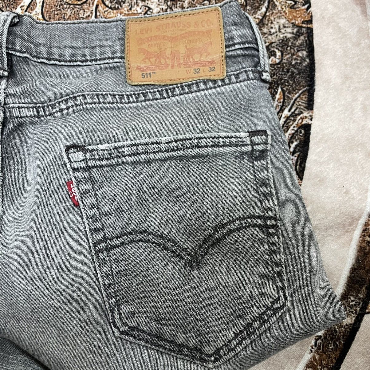 Levi's Vintage Clothing 🔥Vintage Levis 511 Stoned Washed Distress Denim Jeans Size US 31 - 13 Thumbnail