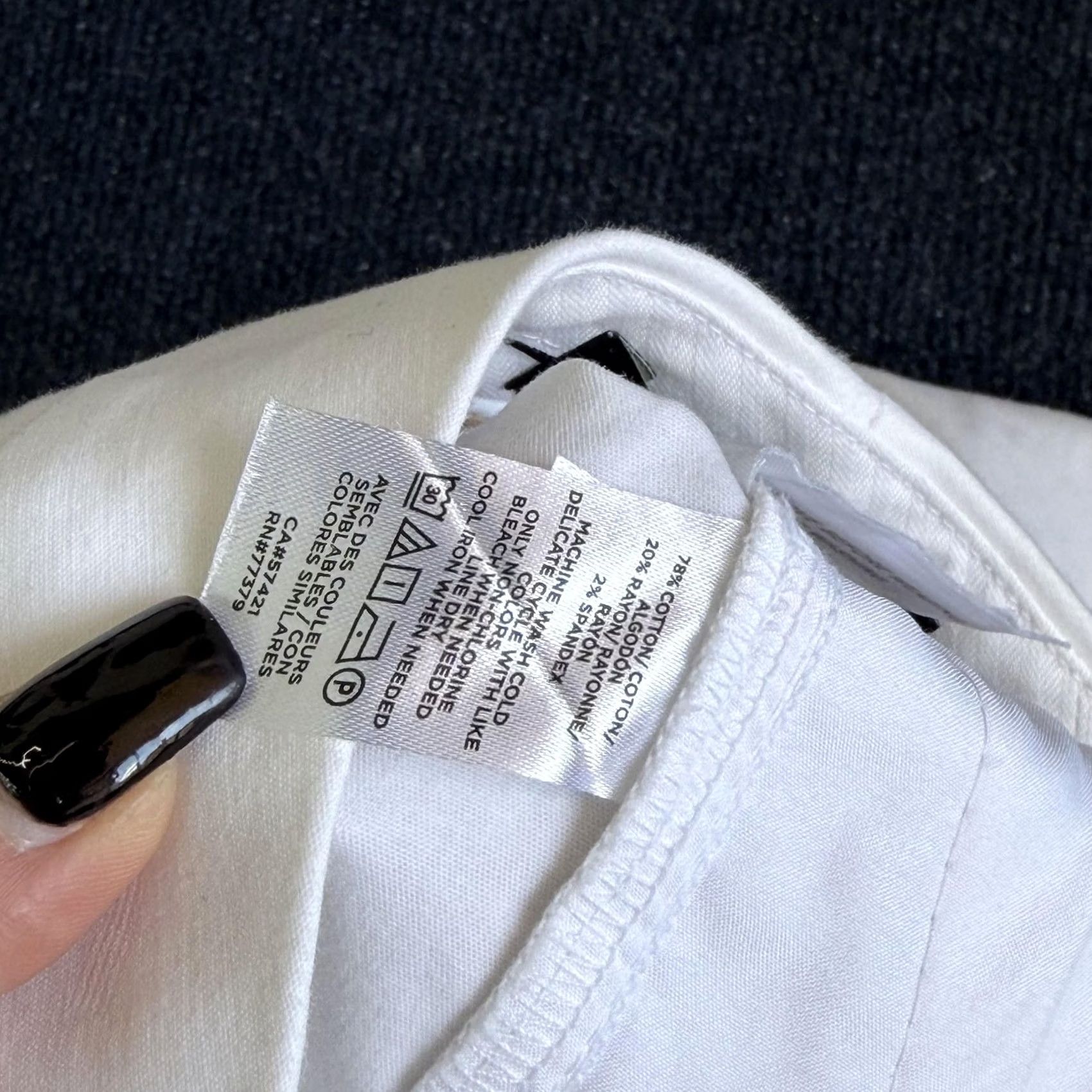 Ann Taylor Ann Taylor Pants Womens 0 White Twill Ankle Straight Slim Scallop Hem Career Size 25" / US 0 / IT 36 - 6 Thumbnail