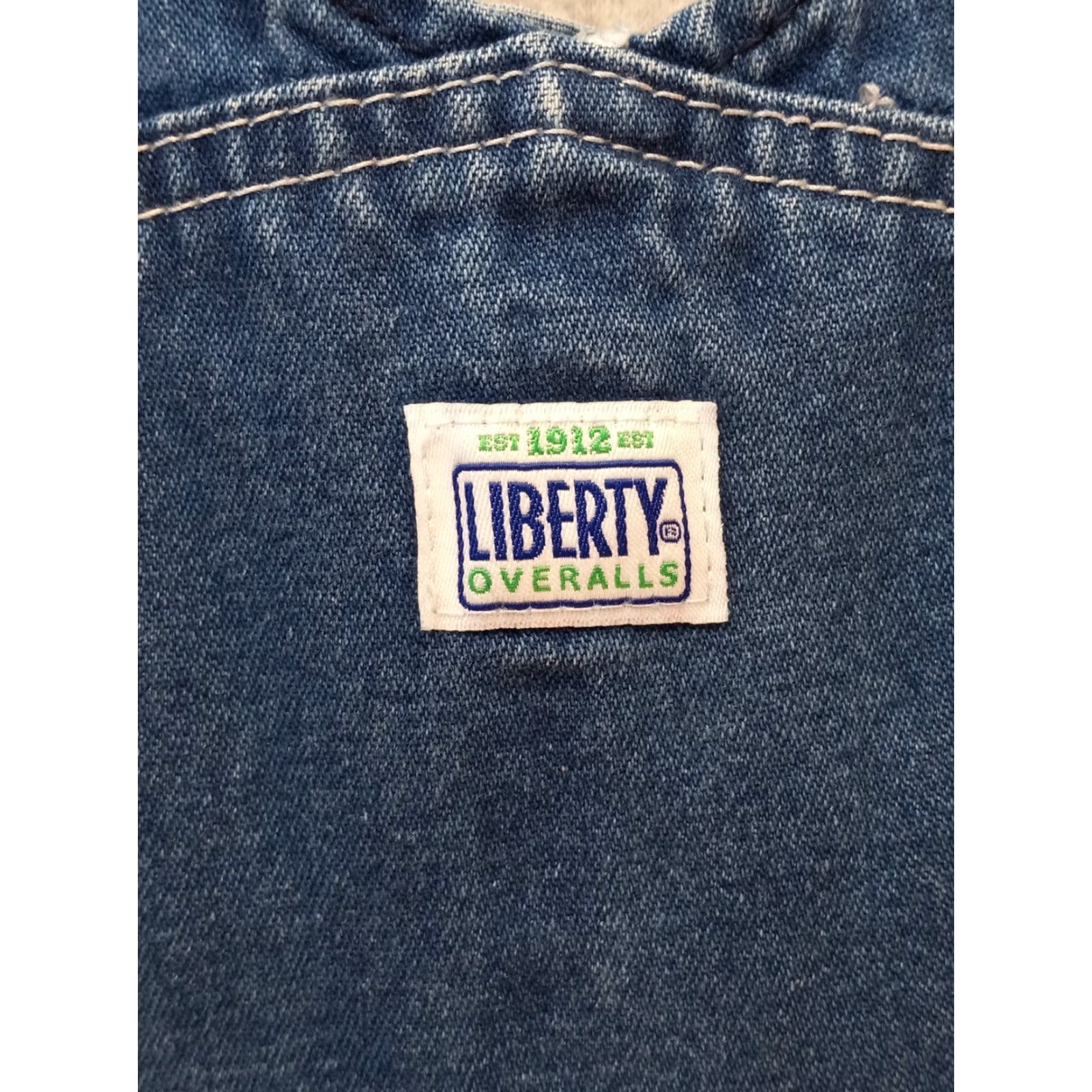 Denime Liberty Denim Bibb Overalls/ Farmer Jeans Size 42x30 Medium Wash Mens Regular Cotton Denim Bibb Overalls blue logo vintage: No (adjusted) Size US 42 / EU 58 - 5 Thumbnail