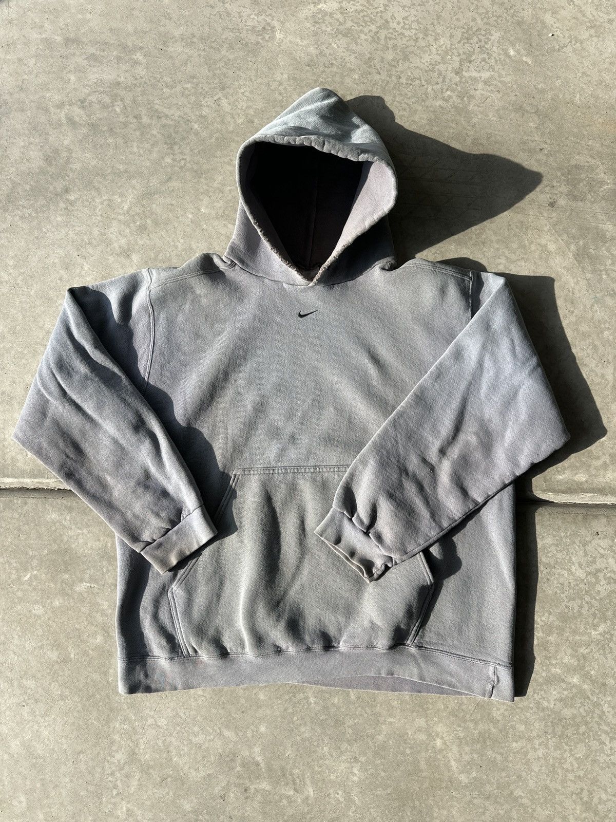 Nike × Vintage Vintage 90s Y2K NIKE hoodie Size US XL / EU 56 / 4 - 1 Thumbnail
