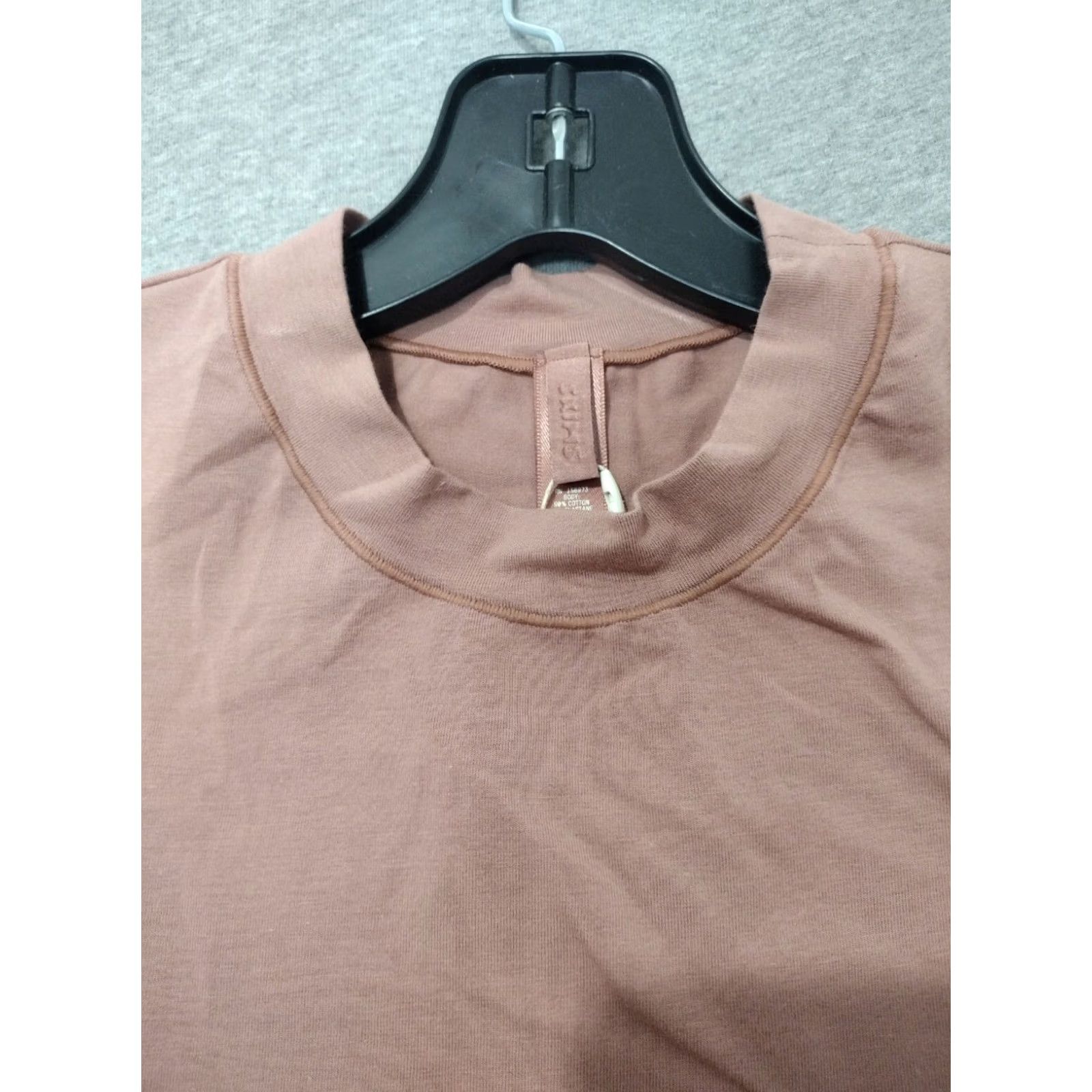 SKIMS Skims Sleeveless Cotton Mock Neck Tank Top Rose Clay 2X AP-TNK-0268 Size XXL / US 16-18 / IT 52-54 - 3 Thumbnail