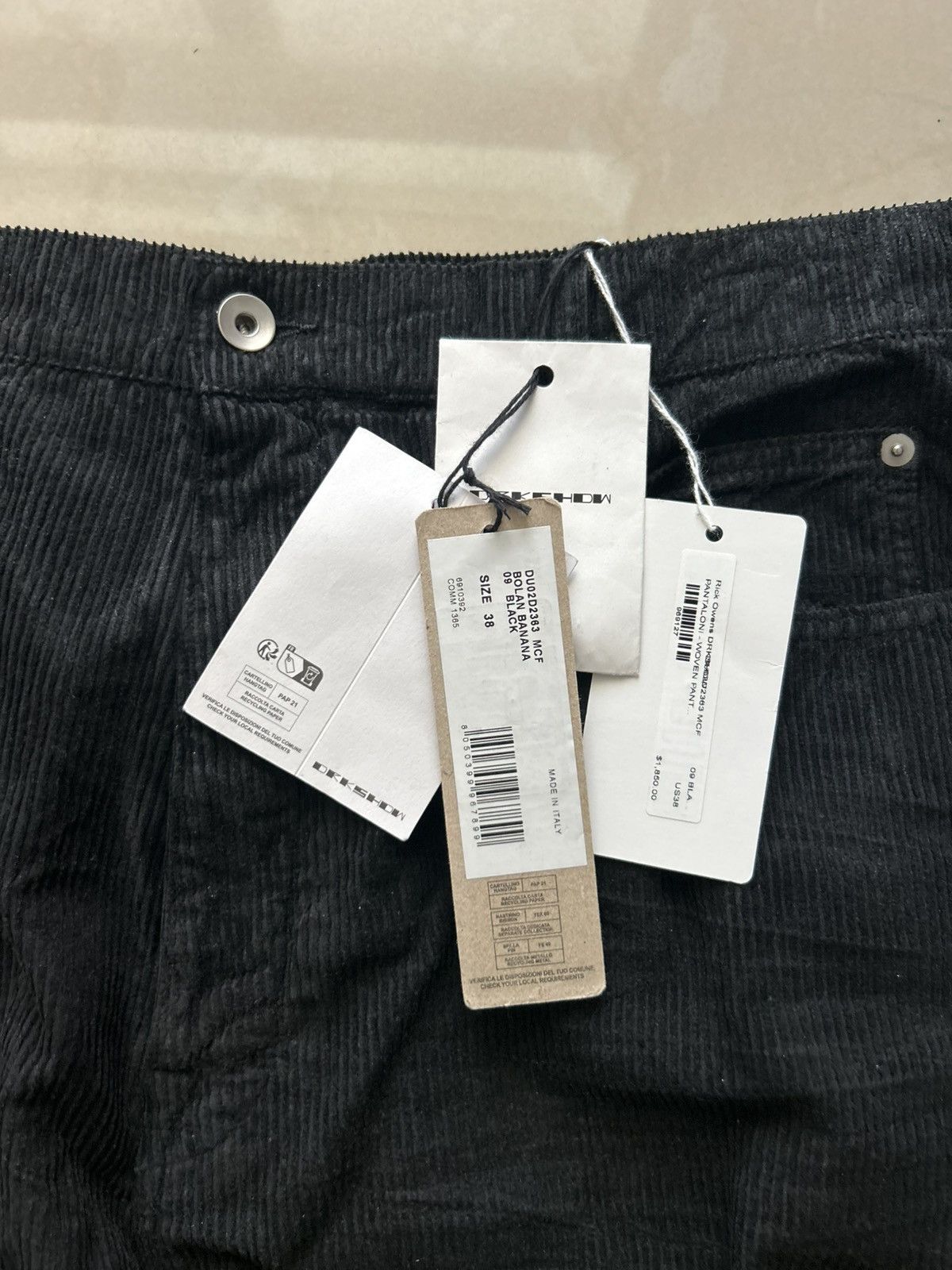 Rick Owens Rick Owens Corduroy Bolan Pants Size US 38 / EU 54 - 3 Thumbnail