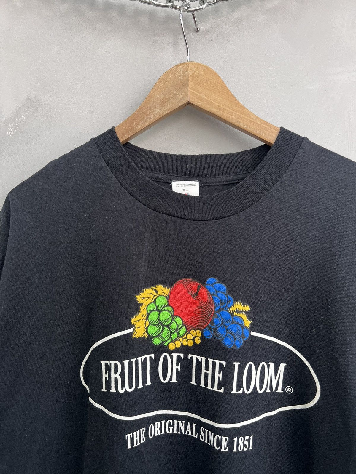 Fruit Of The Loom Vintage 90s Fruit of the Loom T-Shirt (L) Kanye vibe Size US L / EU 52-54 / 3 - 3 Thumbnail
