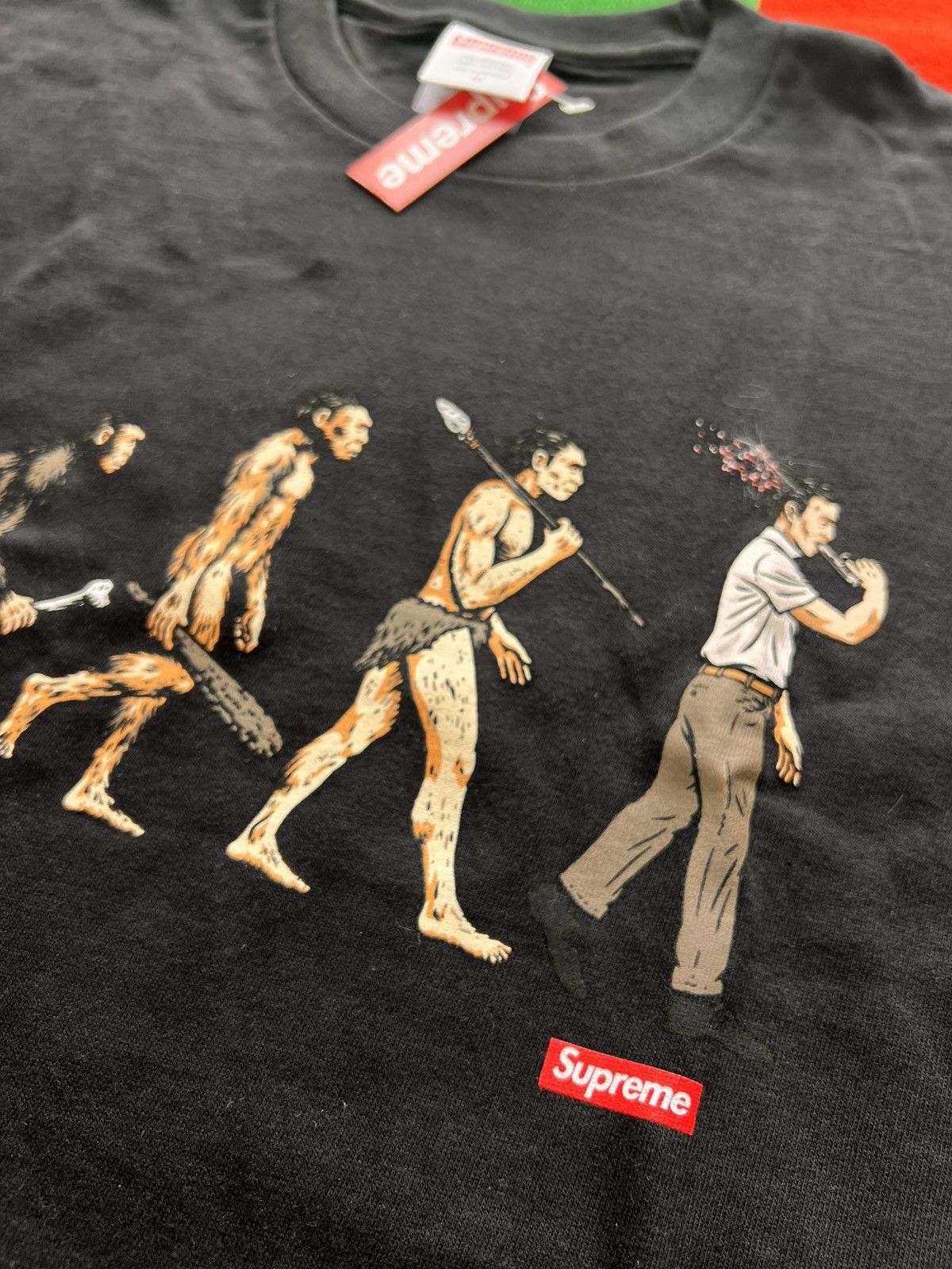 Supreme Supreme Evolution Tee Black M ape human t-shirt primitive Size US M / EU 48-50 / 2 - 3 Thumbnail