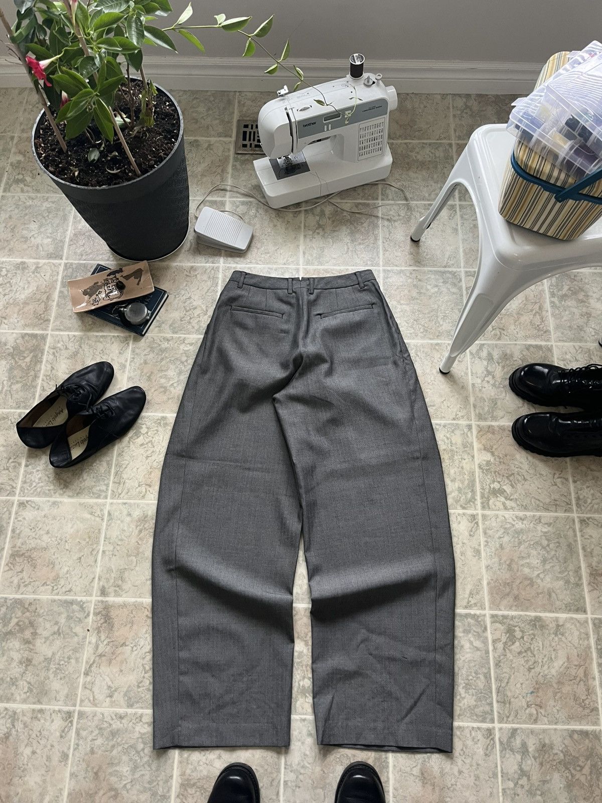 System System Wide Leg Trouser (Rare) Size US 34 / EU 50 - 2 Thumbnail