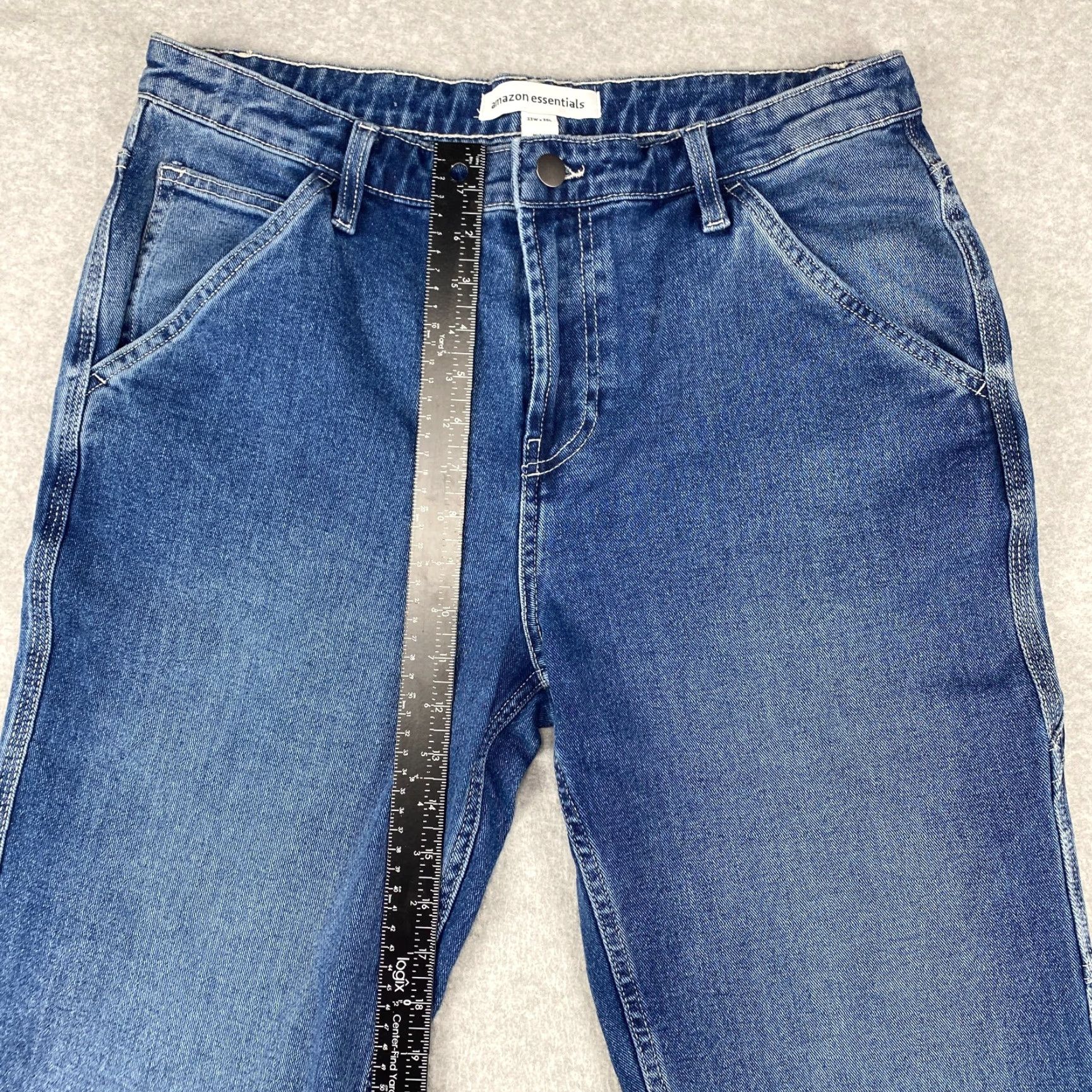 Essentials Amazon Essentials Jeans Mens 33X30 Blue Straight Leg Pockets Loose Fit Stretch 2 Size US 33 - 5 Thumbnail