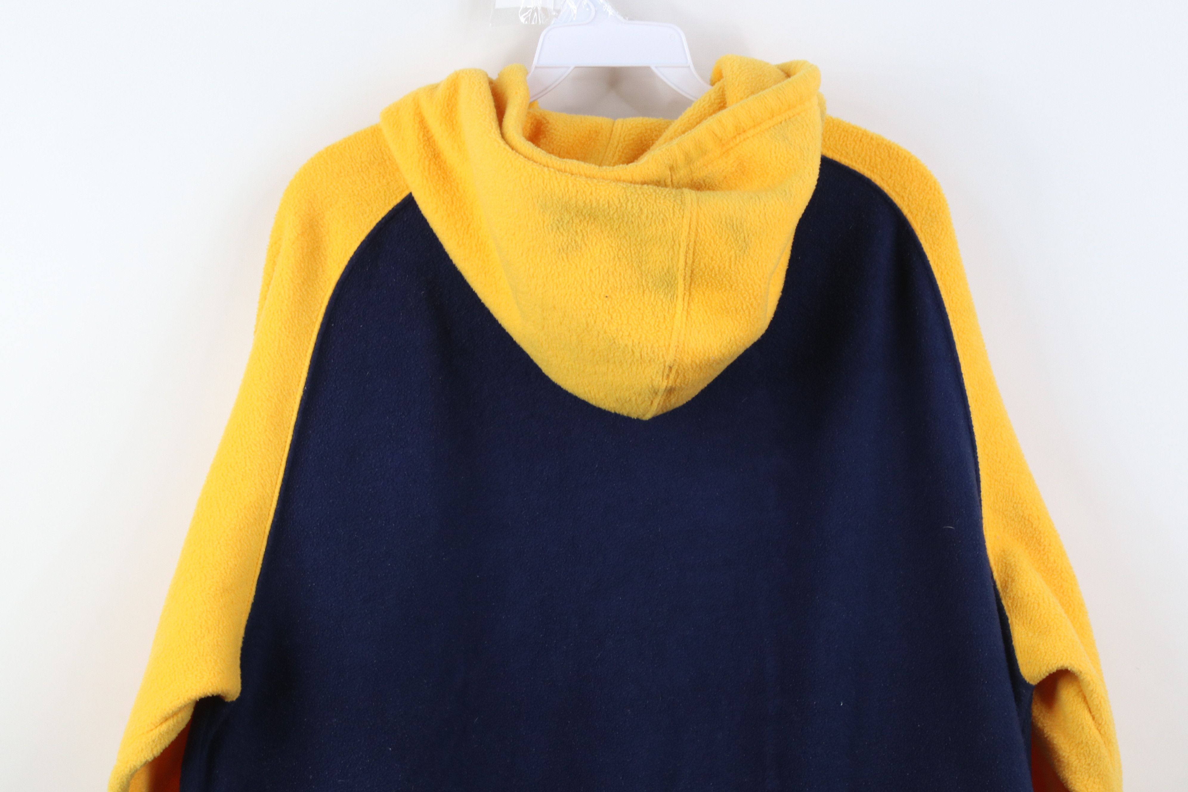 Vintage Vintage 90s University of Michigan Fleece Hoodie Sweatshirt Size US L / EU 52-54 / 3 - 13 Thumbnail