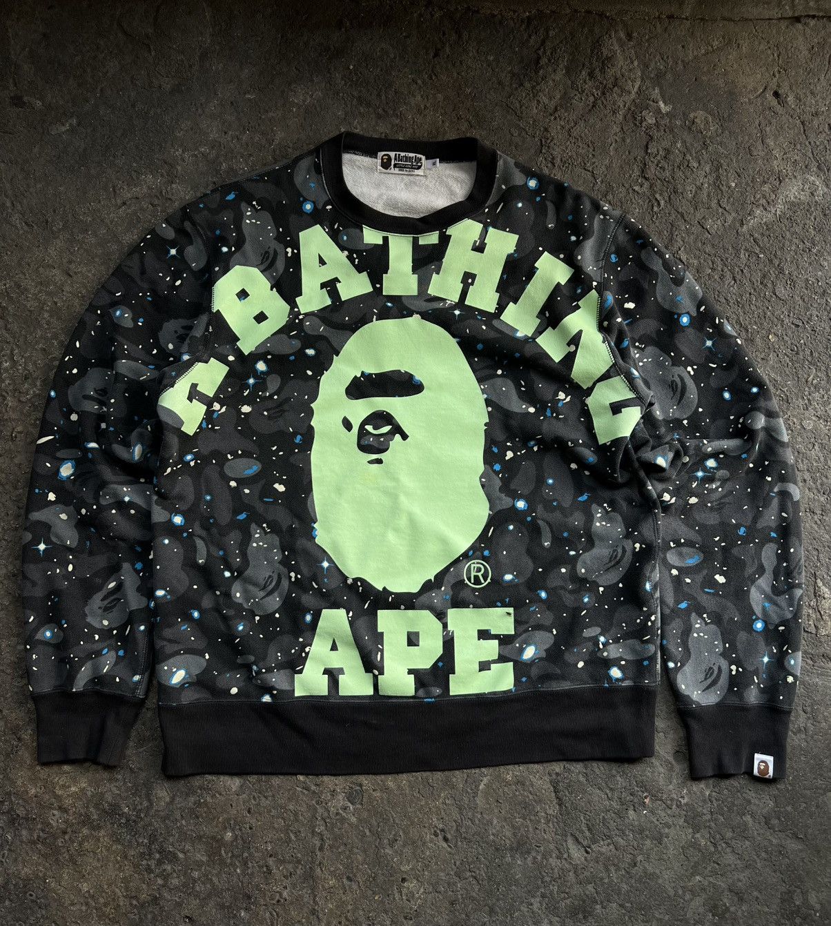 Bape College Hoodie | Grailed