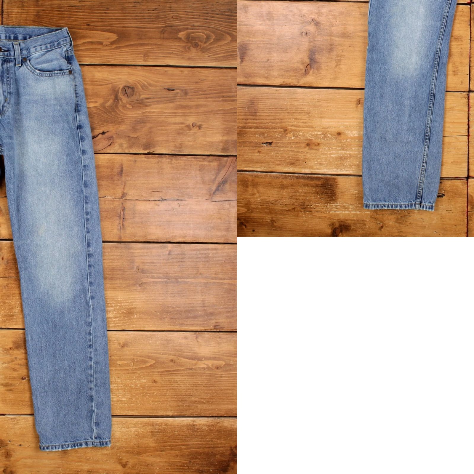 Denime Levis 505 Jeans 30x32 Blue Regular Straight Light Stonewash Denim Jeans Size US 30 / EU 46 - 8 Thumbnail