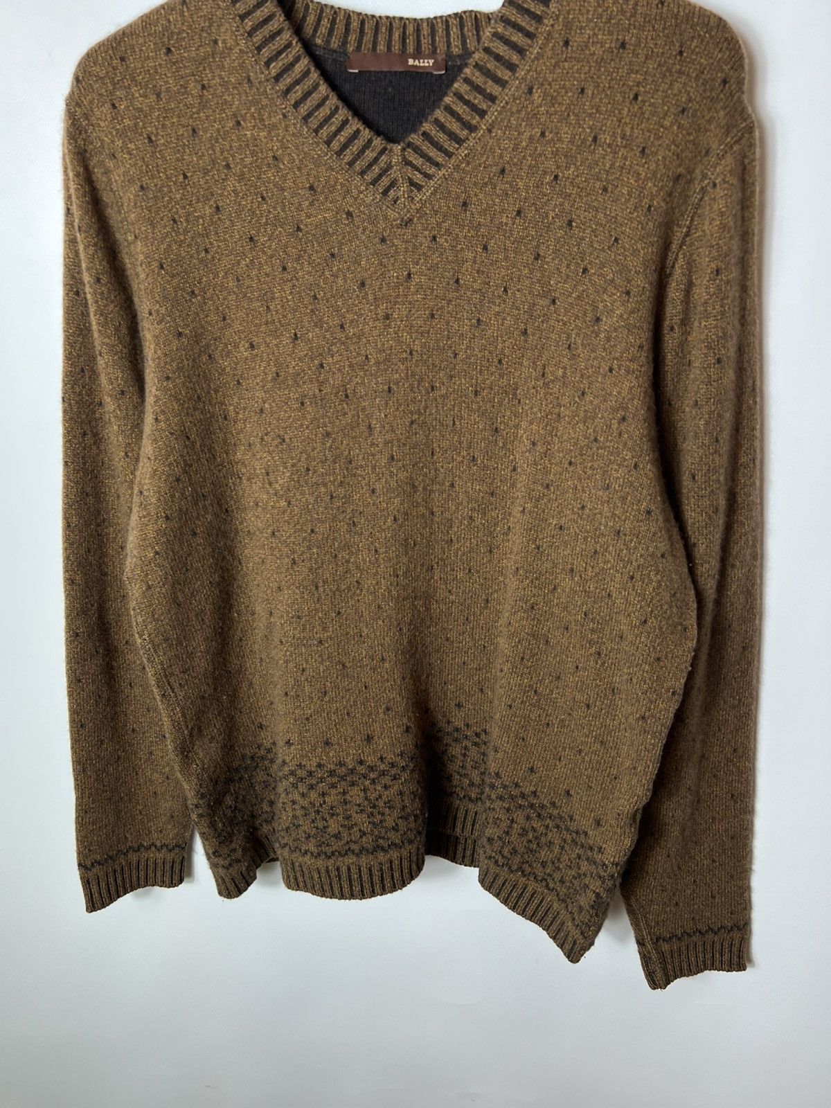 Bally Vintage luxury Bally Merino Wool Cashmere V Neck Sweater Size US M / EU 48-50 / 2 - 3 Thumbnail