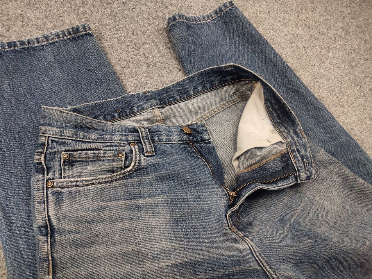 Carhartt Vintage 90's Carhartt USA Style Blue Faded Denim Jeans Size US 32 / EU 48 - 15 Thumbnail