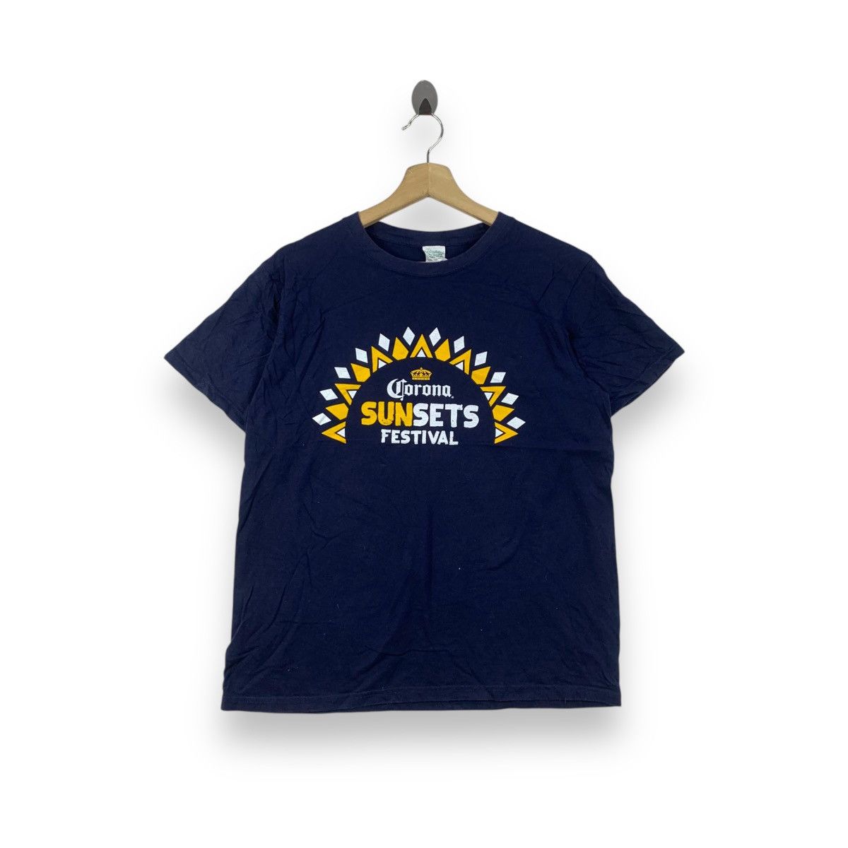 Vintage CORONA SUNSETS FESTIVAL Music Concert Dance Tee Shirt Size L / US 10 / IT 46 - 1 Thumbnail