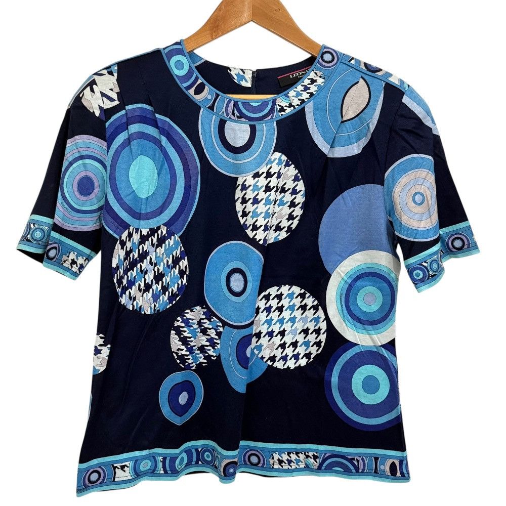 Other Other LEONARD FASHION Circle Motif Print Short Sleeve Blouse Others Tops DUTY FREE for USA Size ONE SIZE - 1 Thumbnail
