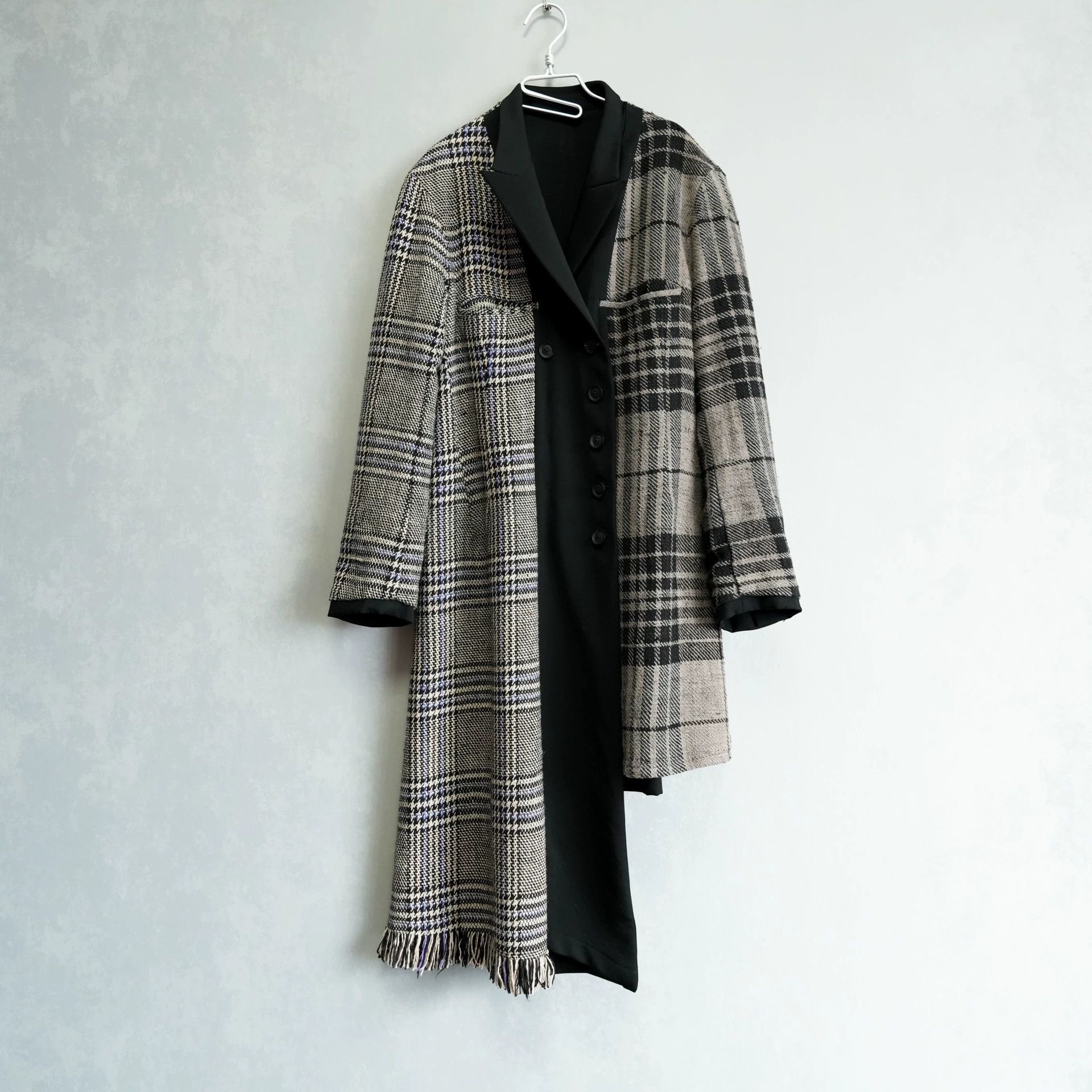 Yohji Yamamoto Yohji Yamamoto 20AW Double-Faced Check Fringe Coat 2-4 Size US M / EU 48-50 / 2 - 3 Thumbnail