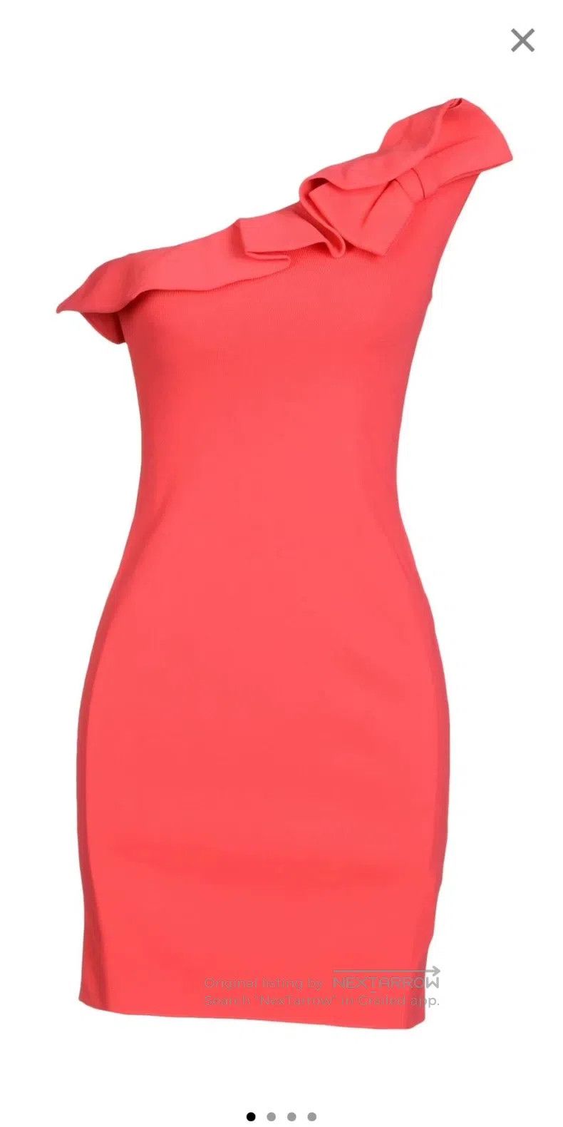 Valentino Valentino Main line women's dress ruffles bow slanted shou Size L / US 10 / IT 46 - 3 Thumbnail