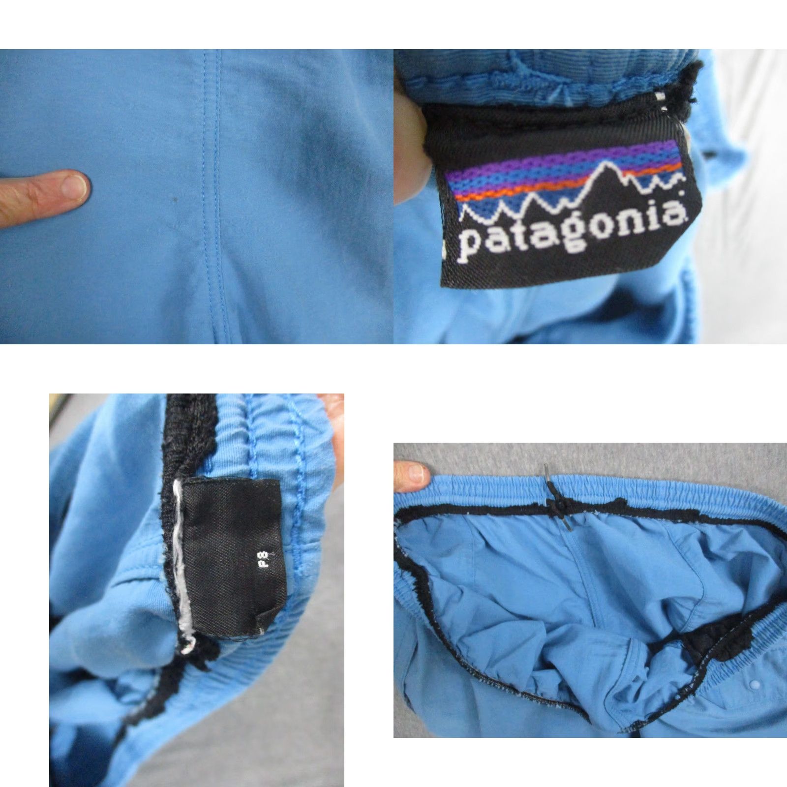 Patagonia Patagonia Swim Shorts Mens 8 Blue Baggies Elastic Waist Drawstring Pocket Size US 29 - 8 Thumbnail