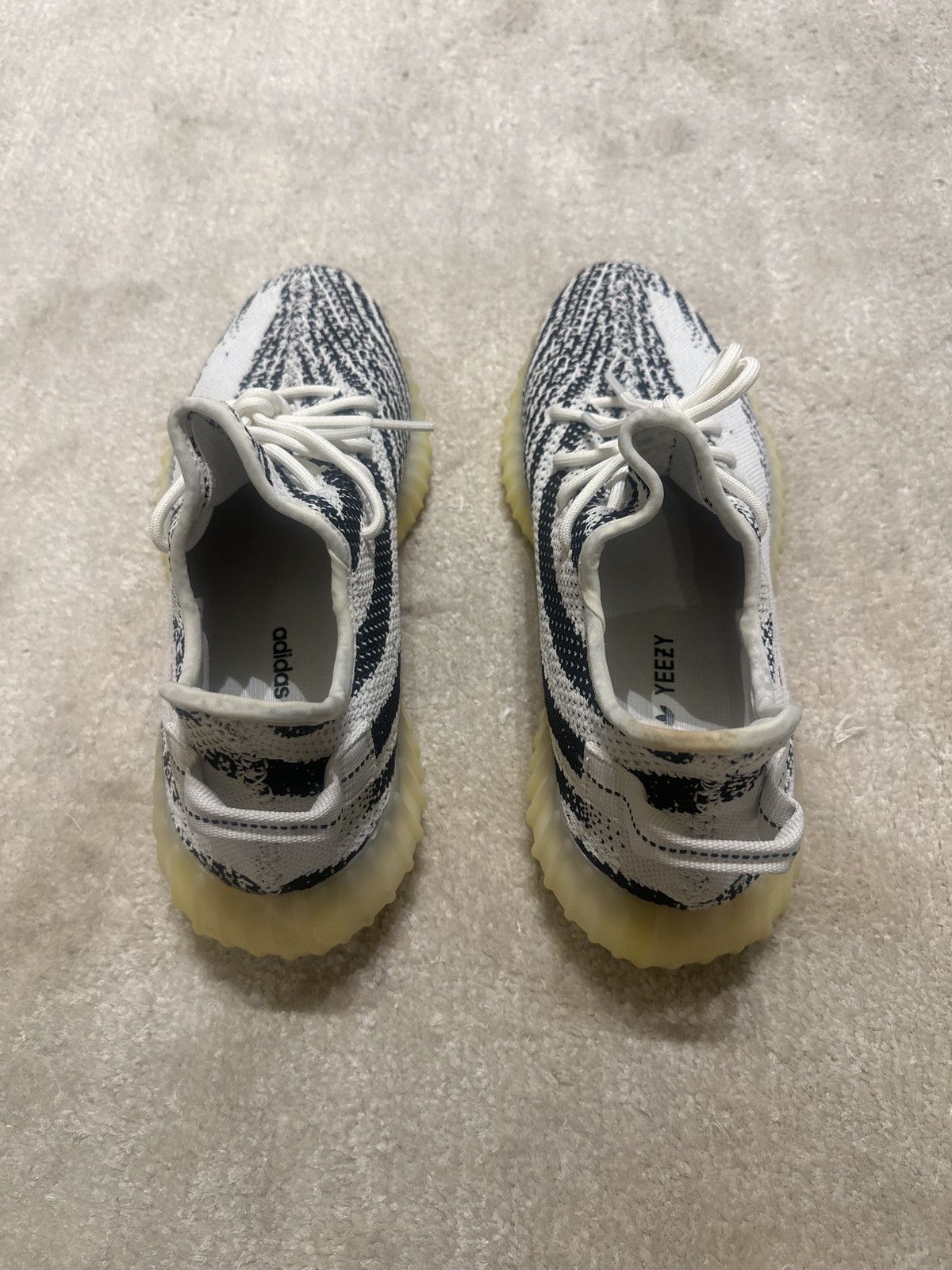 Adidas Adidas Yeezy Boost 350 V2 Zebras Size US 11.5 / EU 44-45 - 2 Thumbnail
