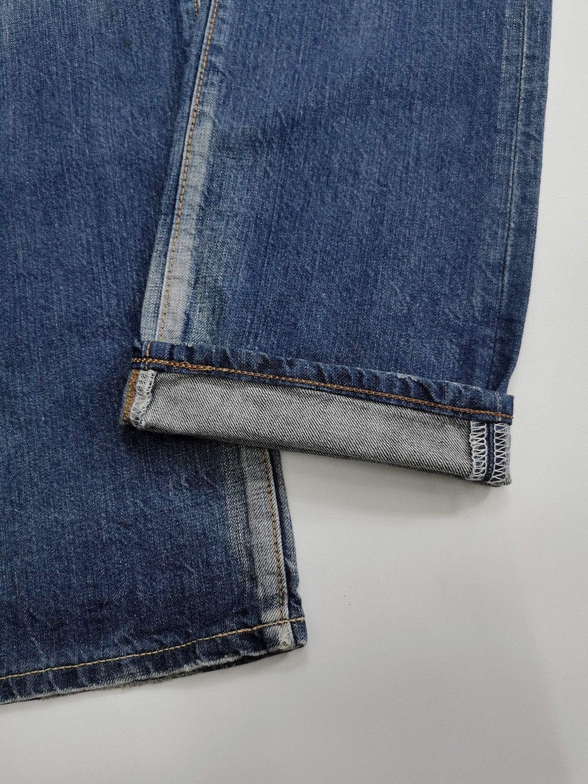 Edwin Edwin Rebel Vintage 503 Repaired Faded Denim Jeans Size US 32 / EU 48 - 5 Thumbnail